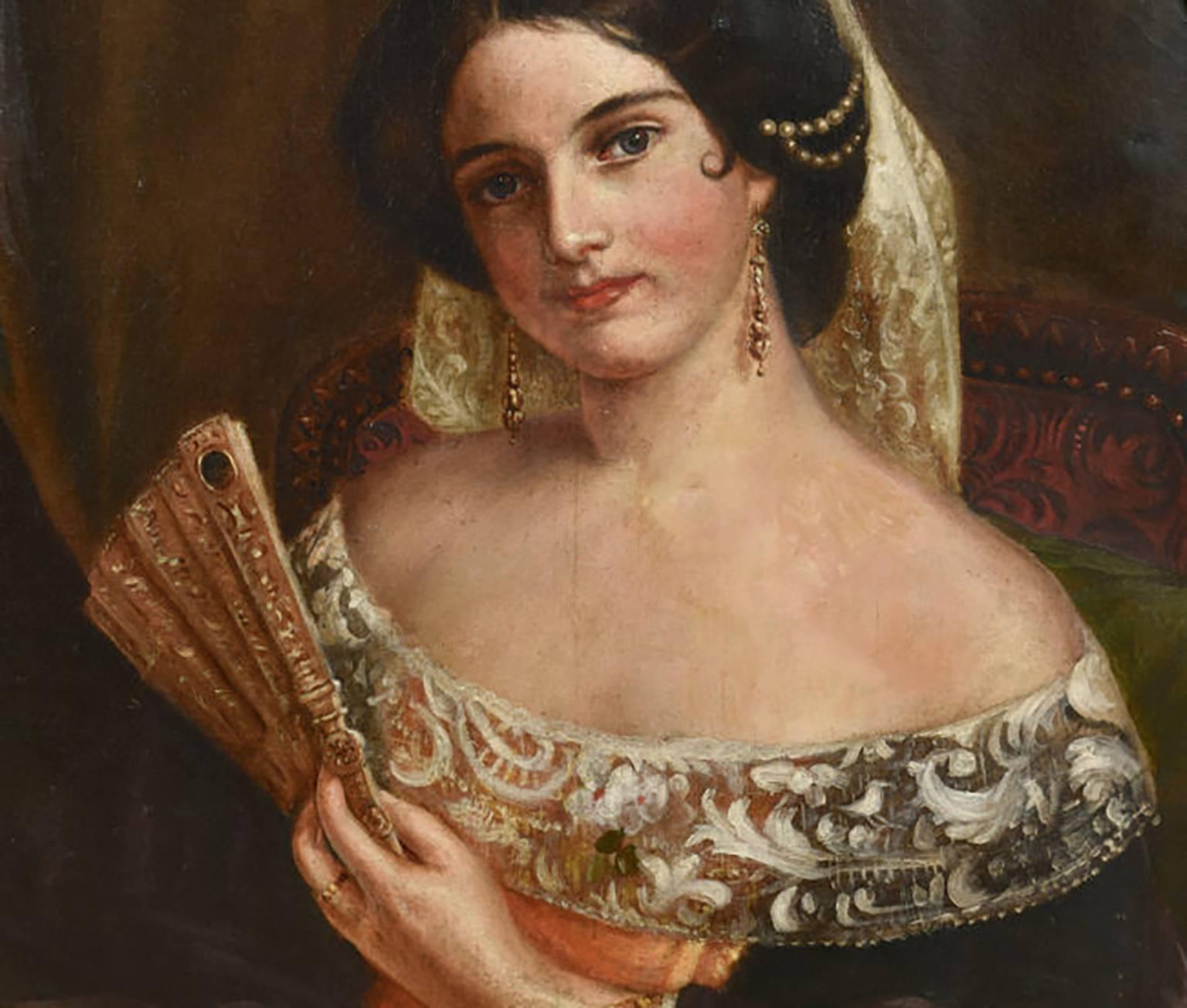 19th Century Tennessee Oil Painting of Portrait by George Dury 1