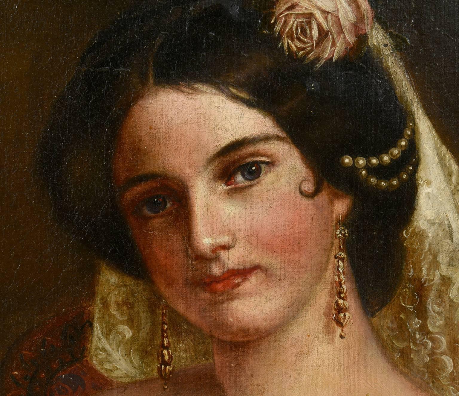 19th Century Tennessee Oil Painting of Portrait by George Dury 3