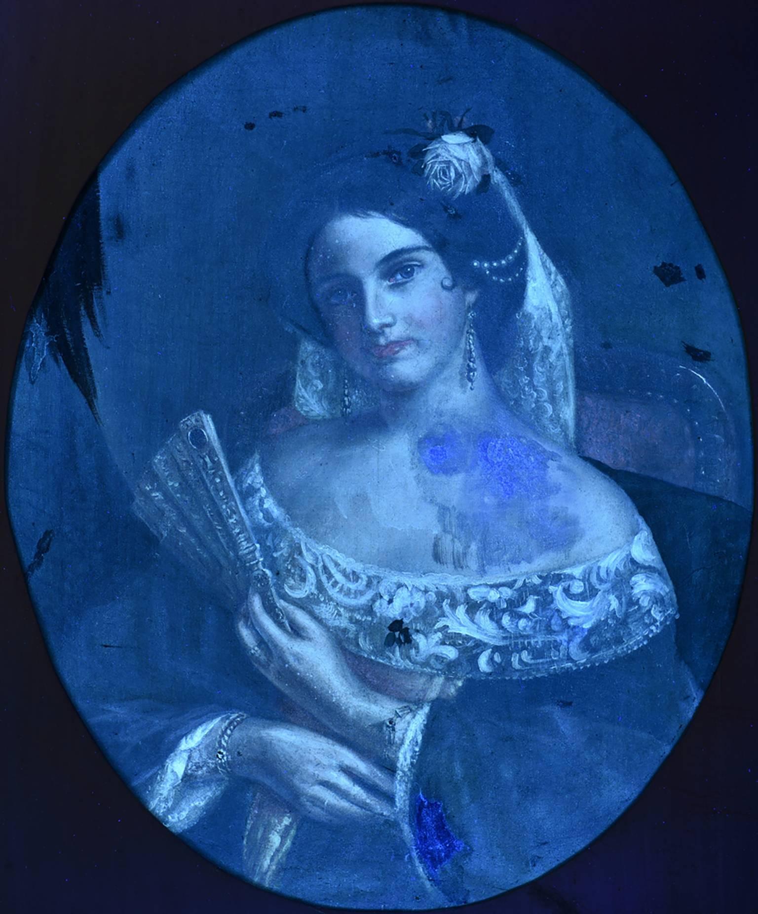 19th Century Tennessee Oil Painting of Portrait by George Dury 6