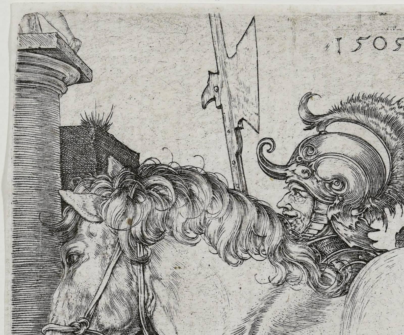 Gravure en cuivre Albrecht Durer du 16ème siècle 4