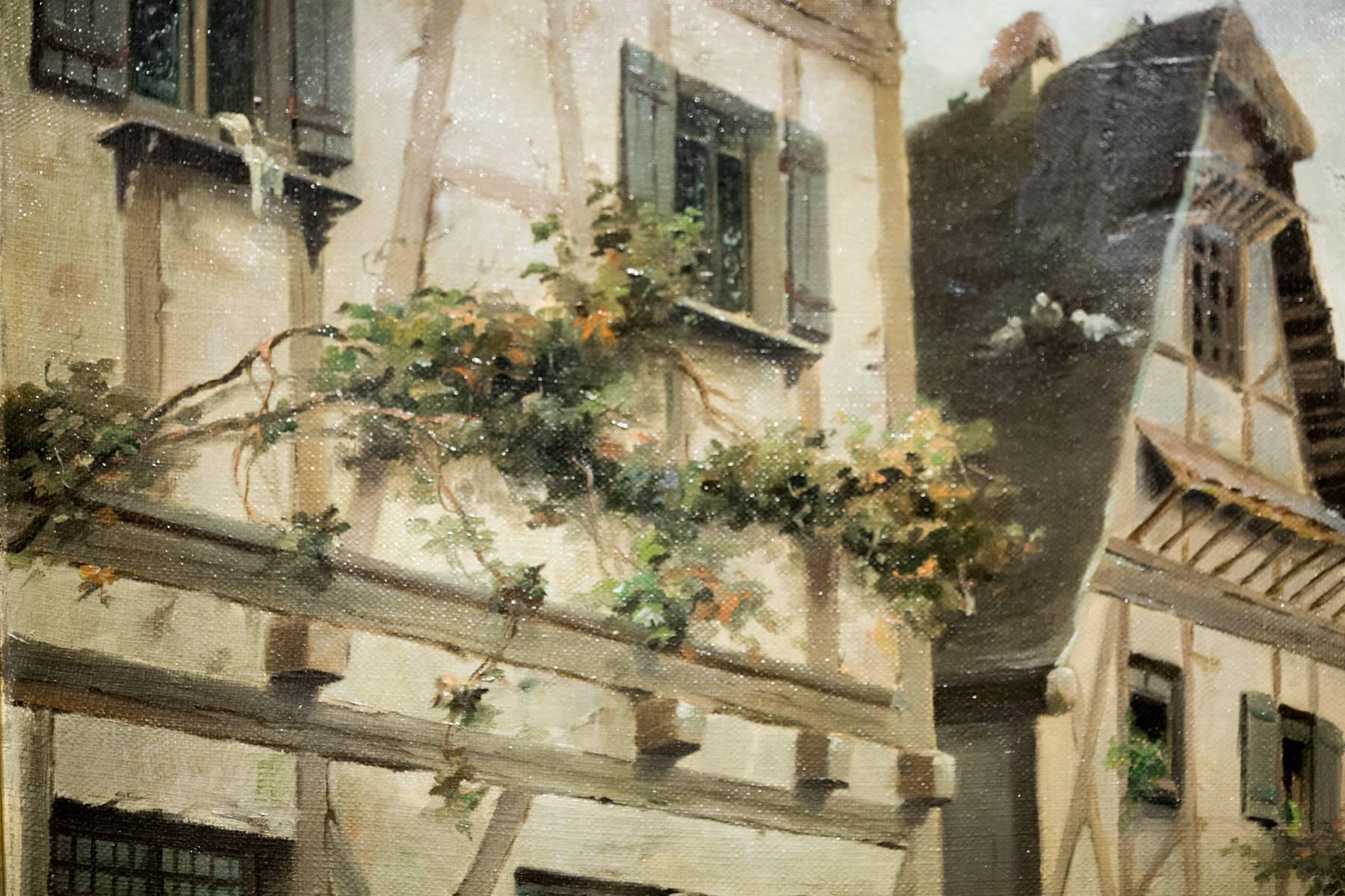 Fantastic 19th Century Picardet Original Oil Painting 1