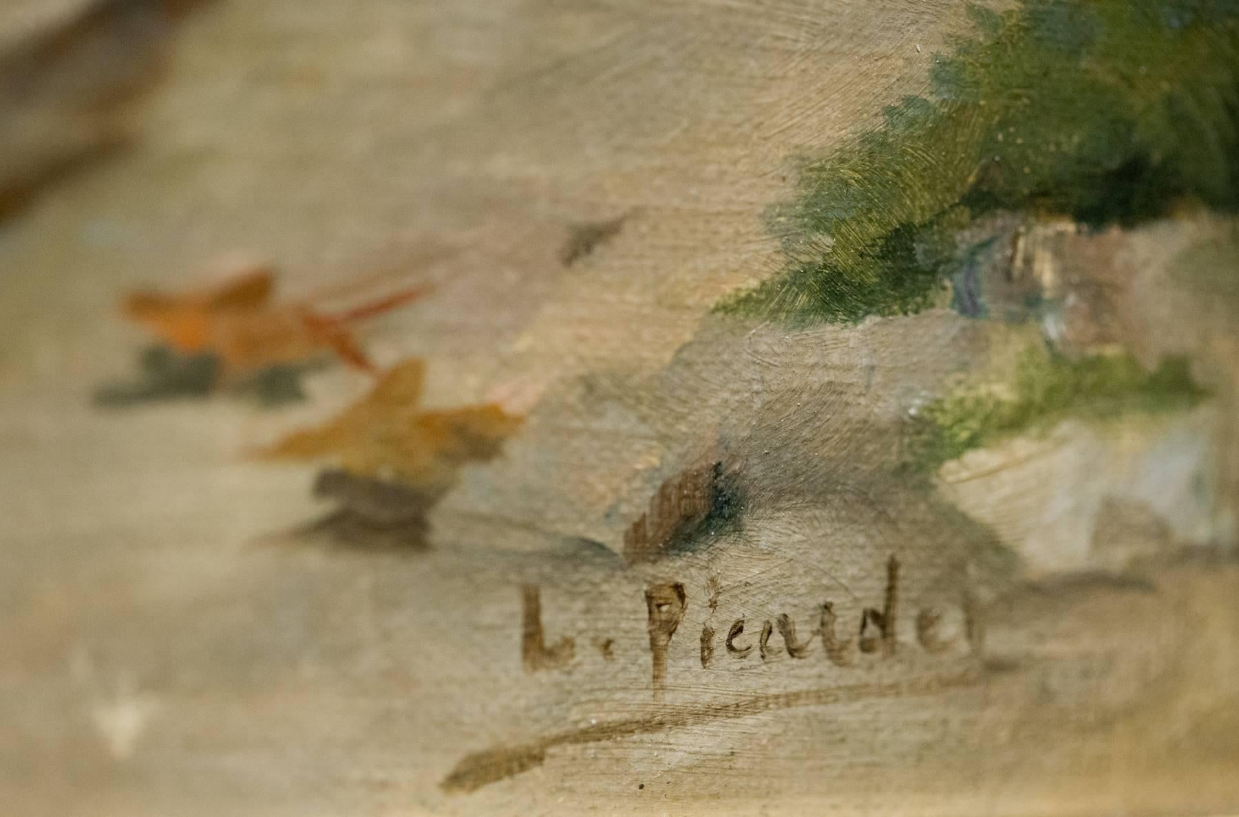 Fantastic 19th Century Picardet Original Oil Painting 5