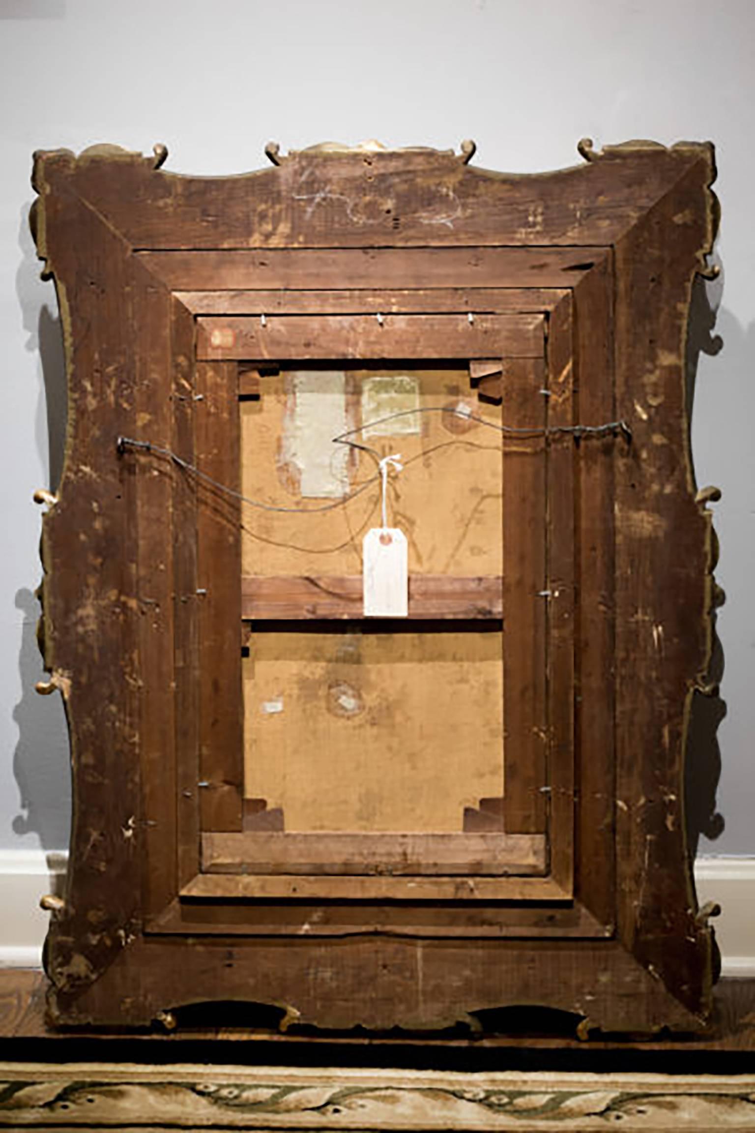 Fantastic 19th Century Picardet Original Oil Painting 7