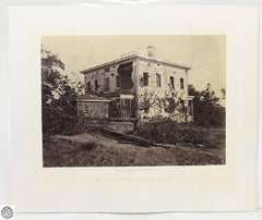 Antique Civil War Albumen Photograph – The Potter House Atlanta – George N. Barnard