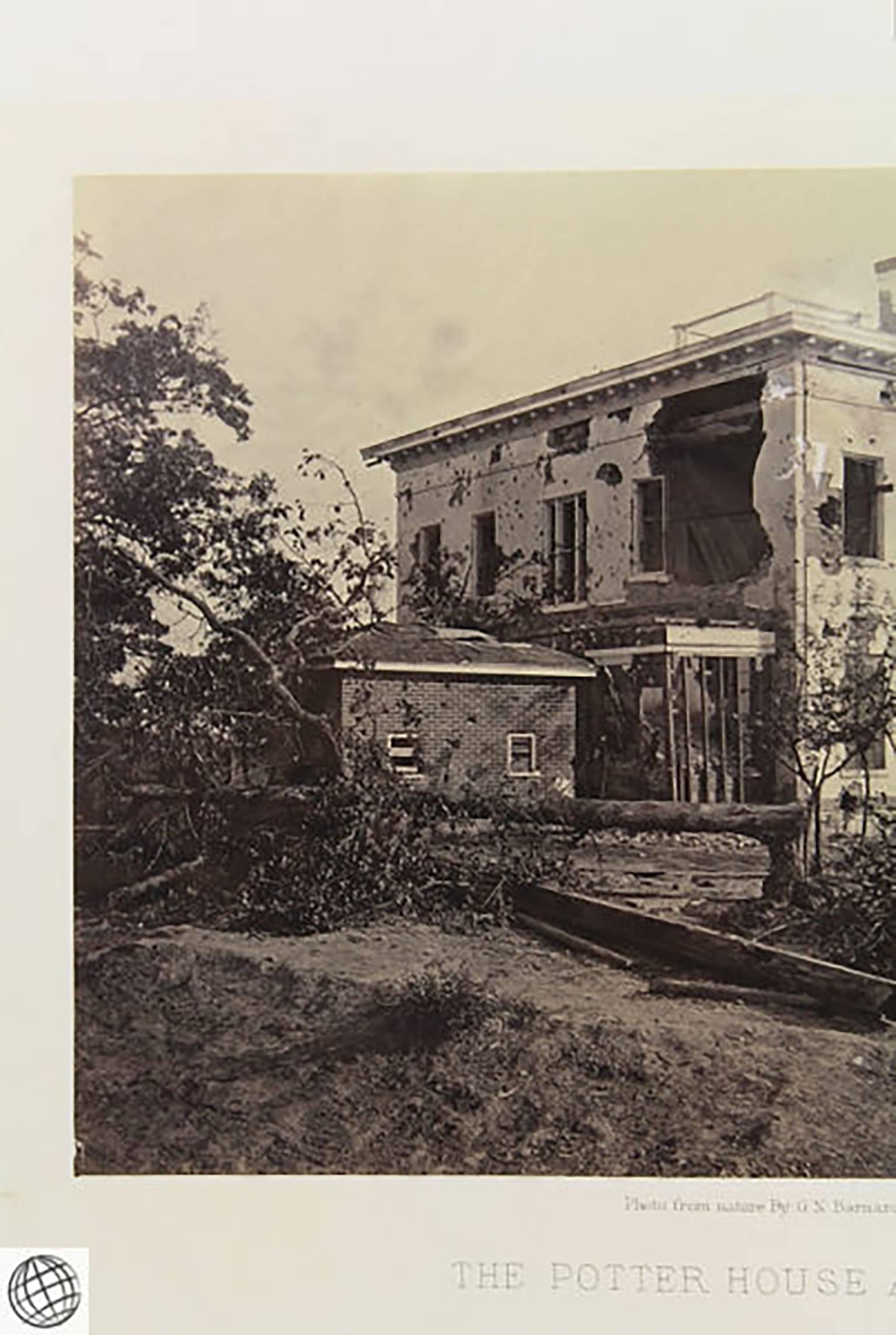 Civil War Albumen Photograph – The Potter House Atlanta – George N. Barnard 1