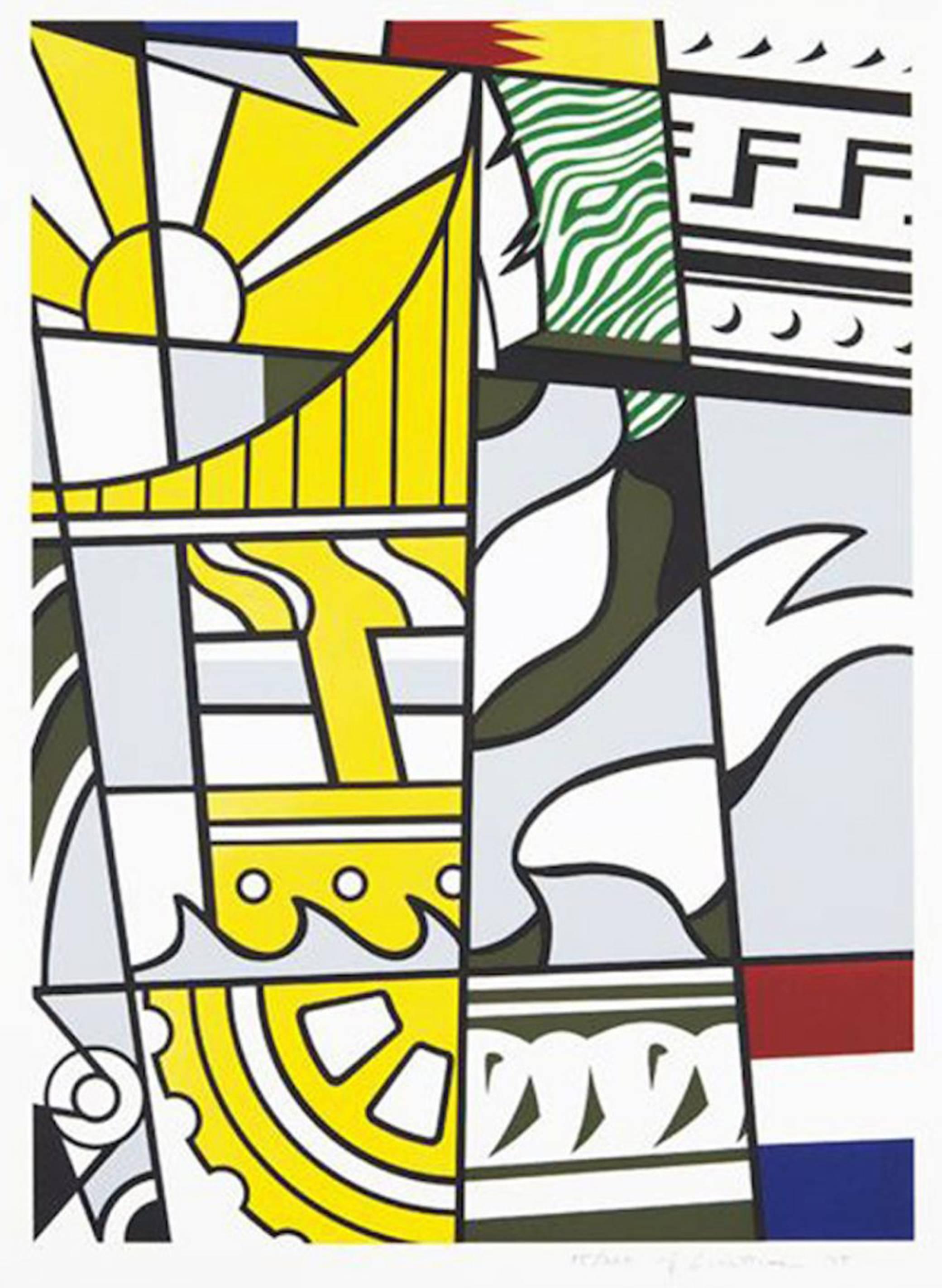 Roy Lichtenstein Abstract Print - Bicentennial Print - 91/200
