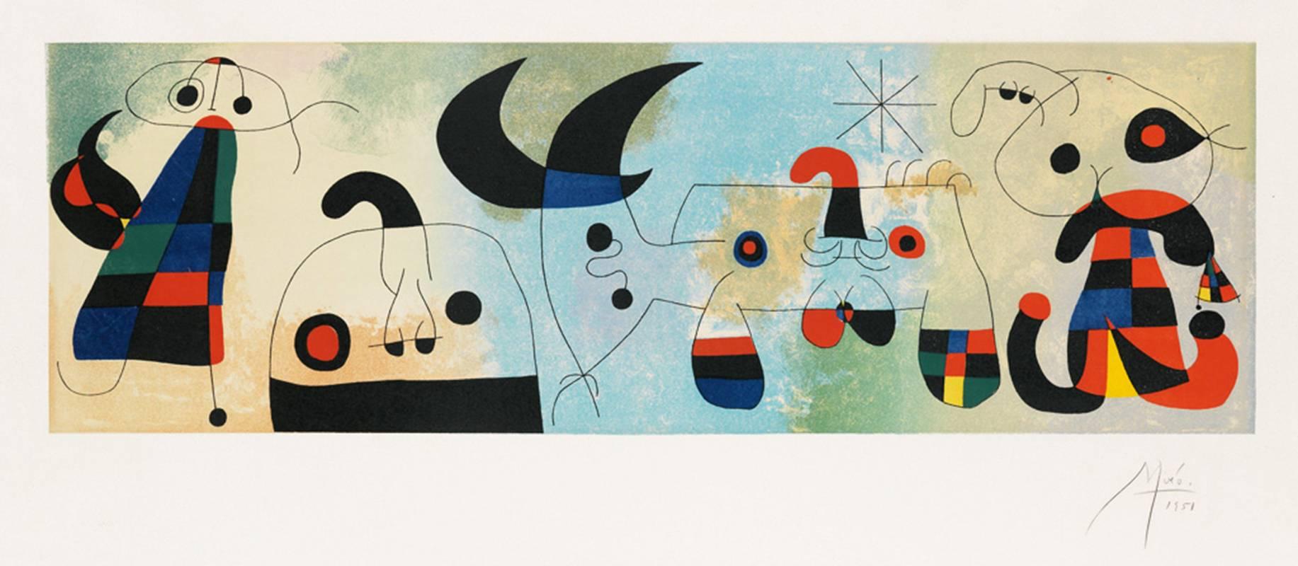 (after) Joan Miró Animal Print - Sur Quatre Murs