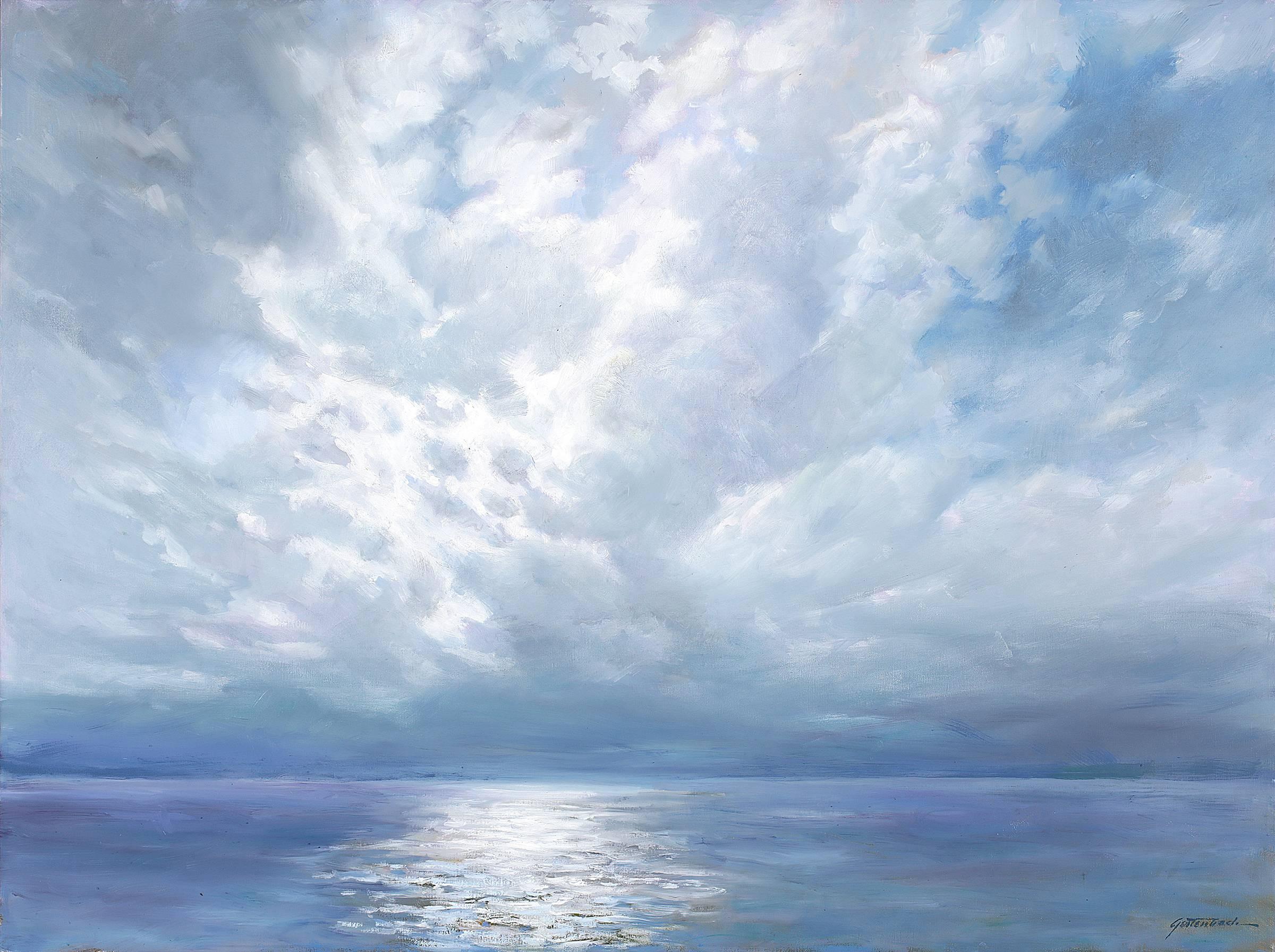 Lynn Gertenbach Landscape Painting - Silver Sea