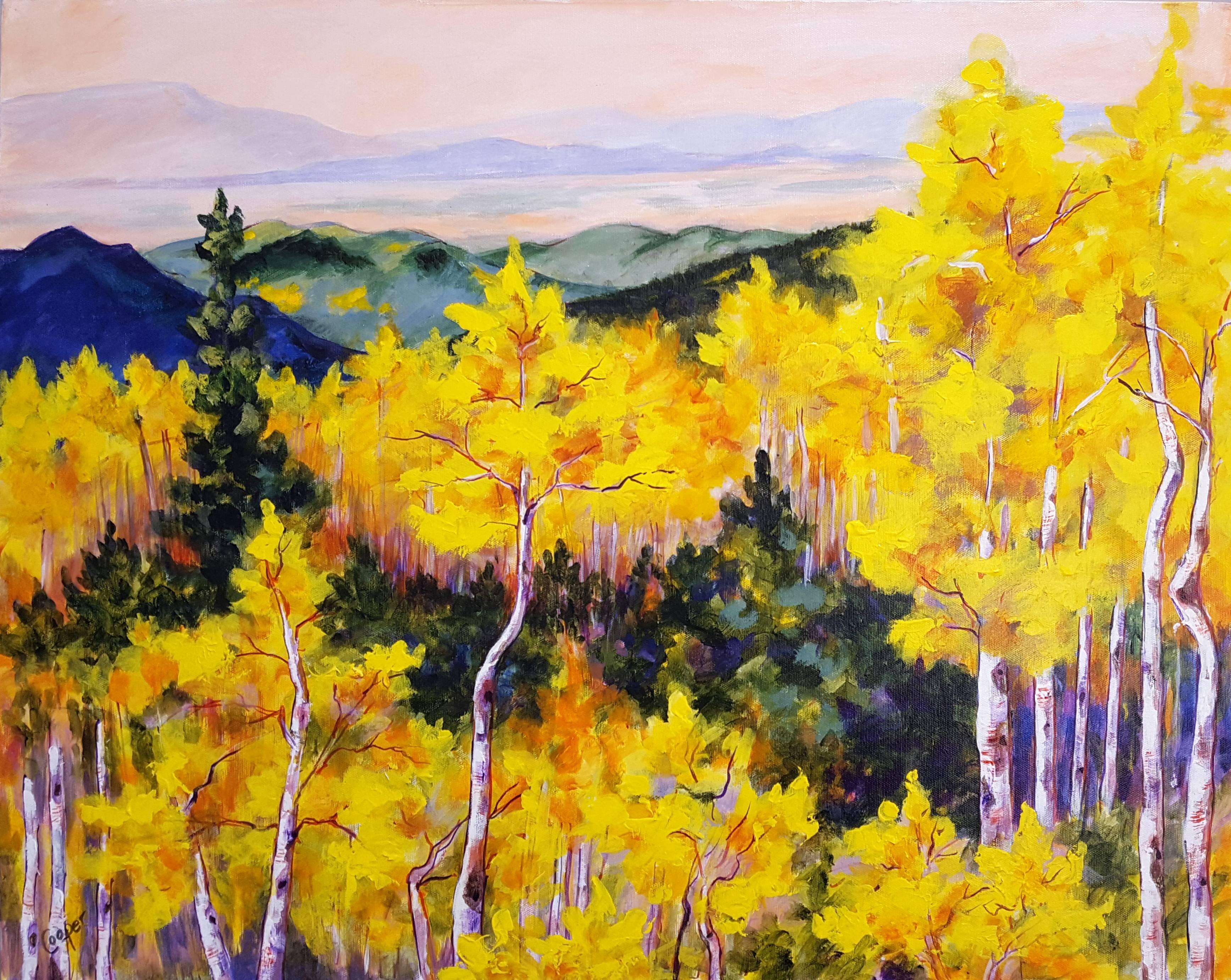 Sonni Cooper Landscape Painting - Octoberfest