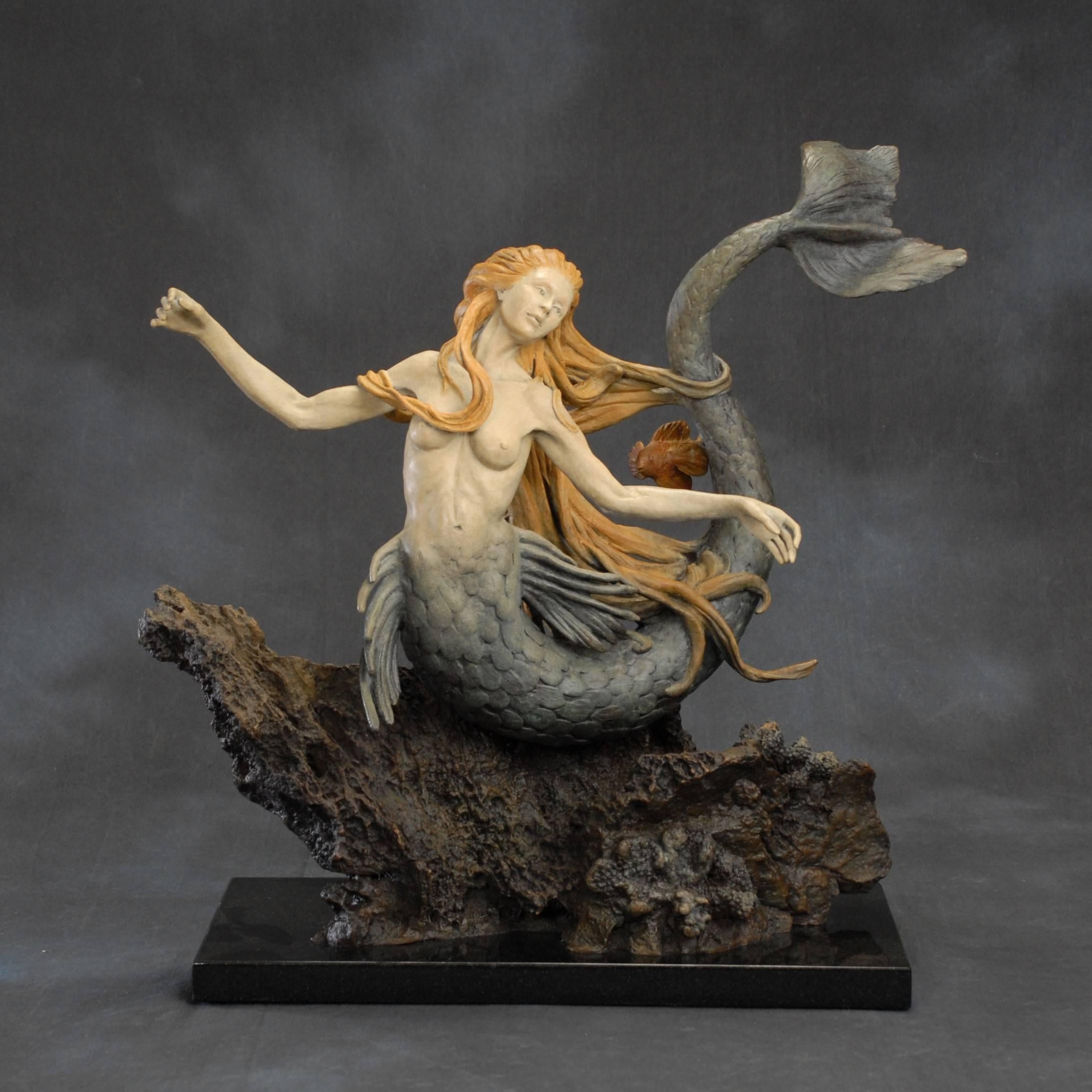 Marsha Gertenbach Figurative Sculpture - Journey of Atargatis