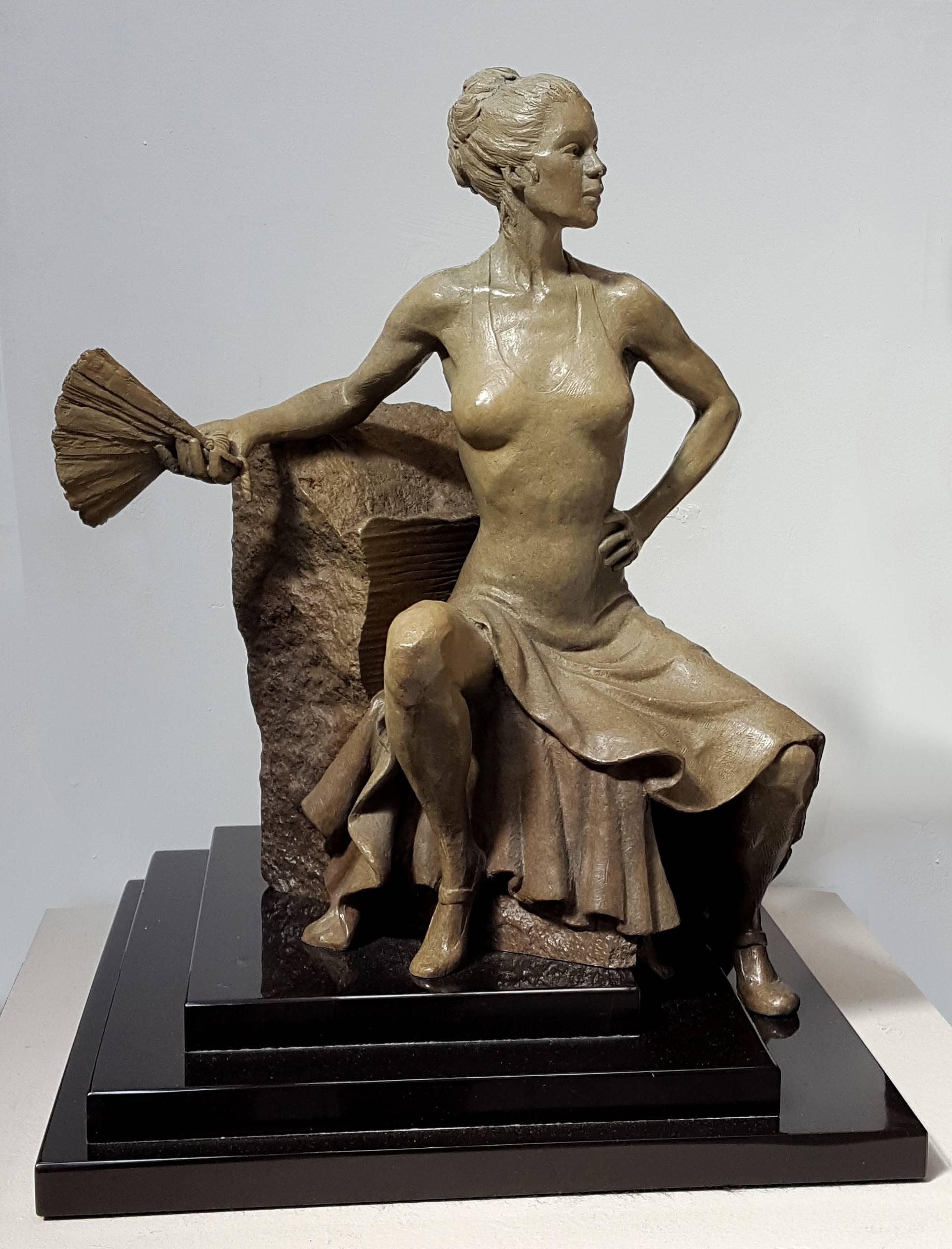 Marsha Gertenbach Figurative Sculpture - Dancer at Rest