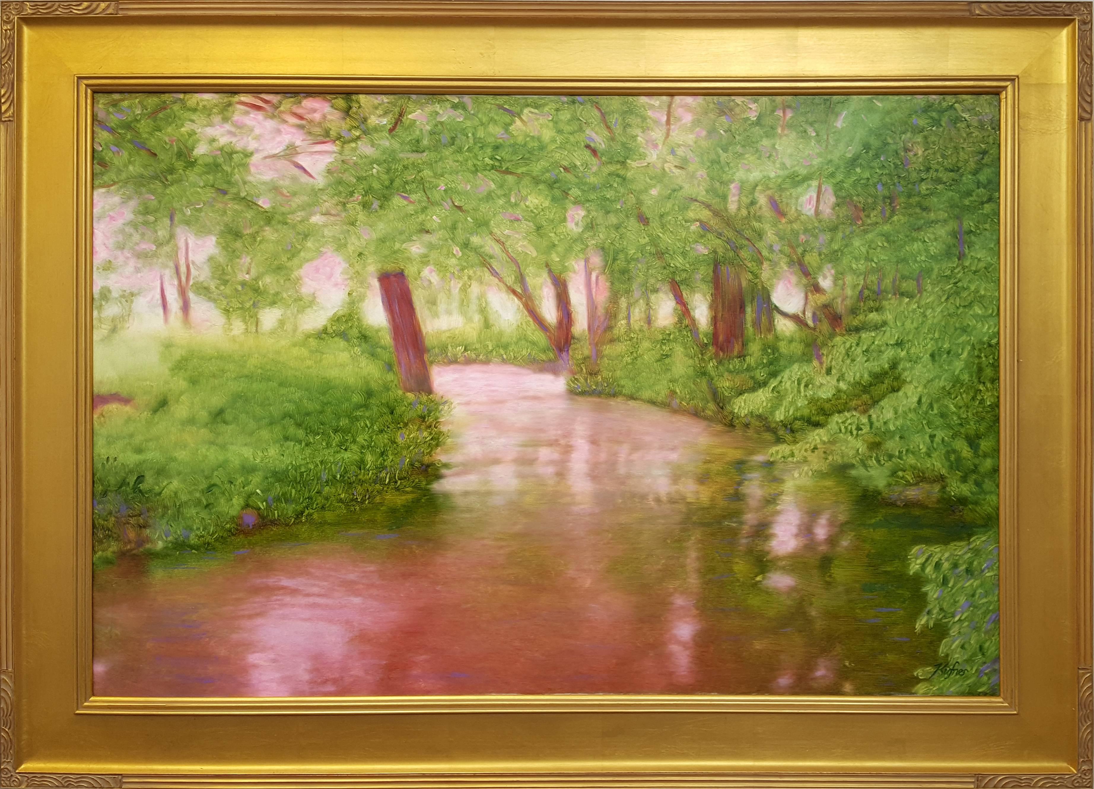 Christopher Kufner Landscape Painting - The Epte Near Giverny