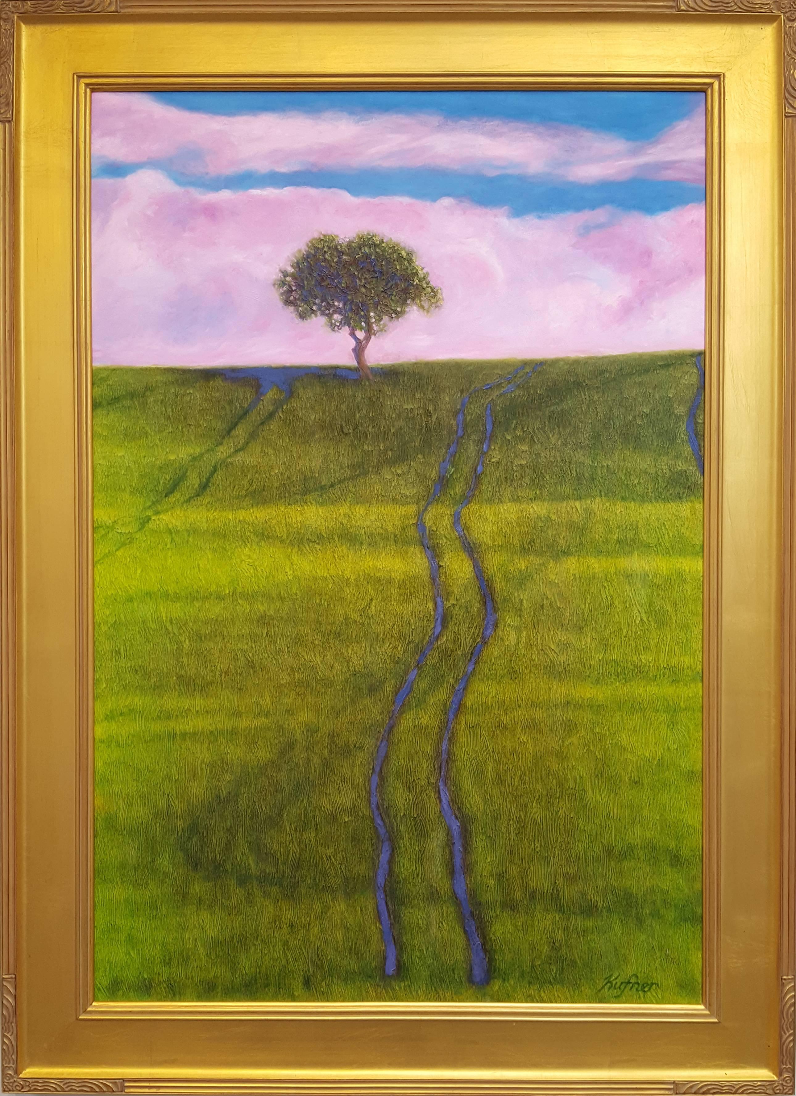 Christopher Kufner Landscape Painting - Tuscan Tree Near Montalcino