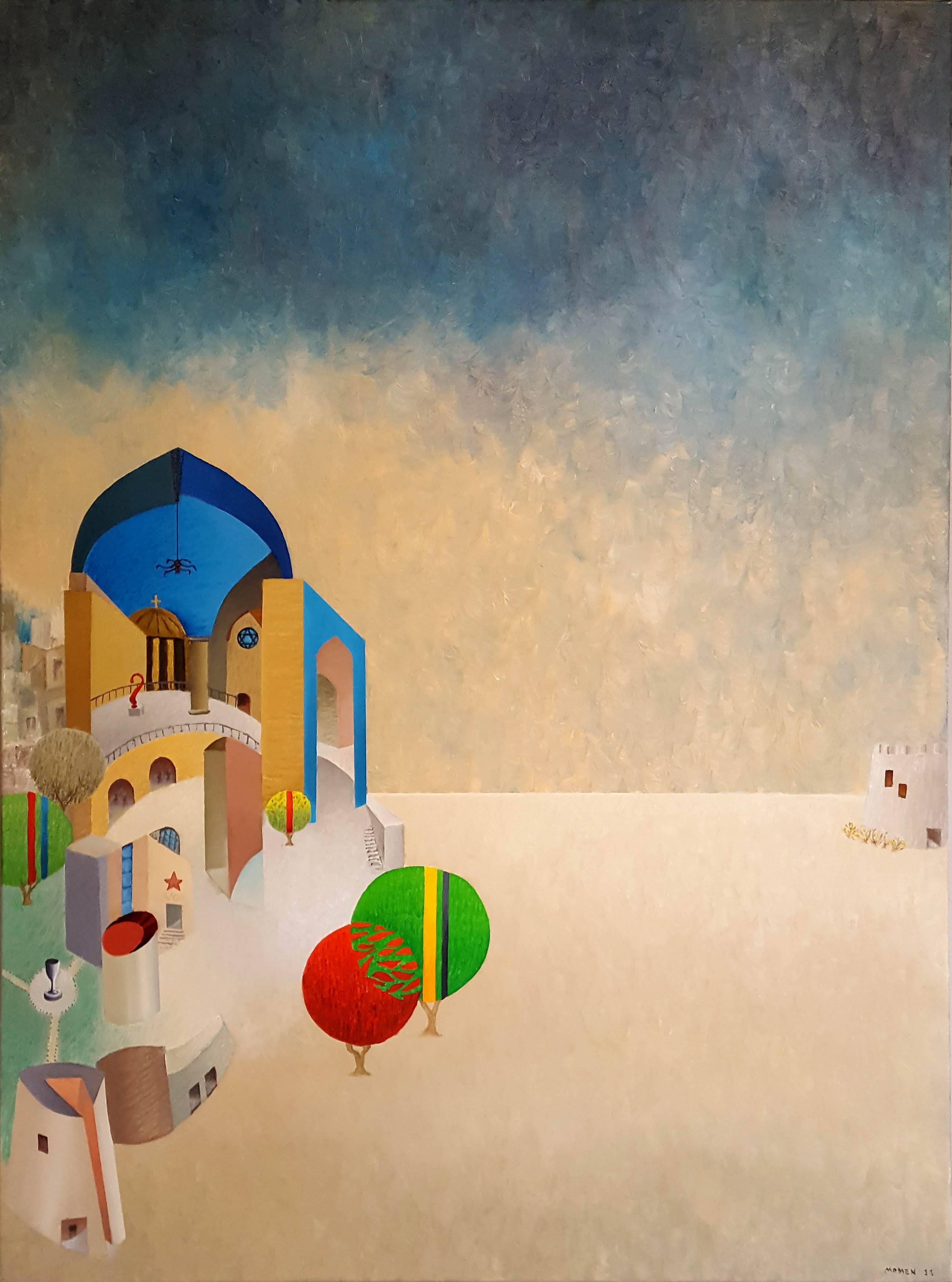 Karl Momen Abstract Painting - Childhood Fatah Morgana