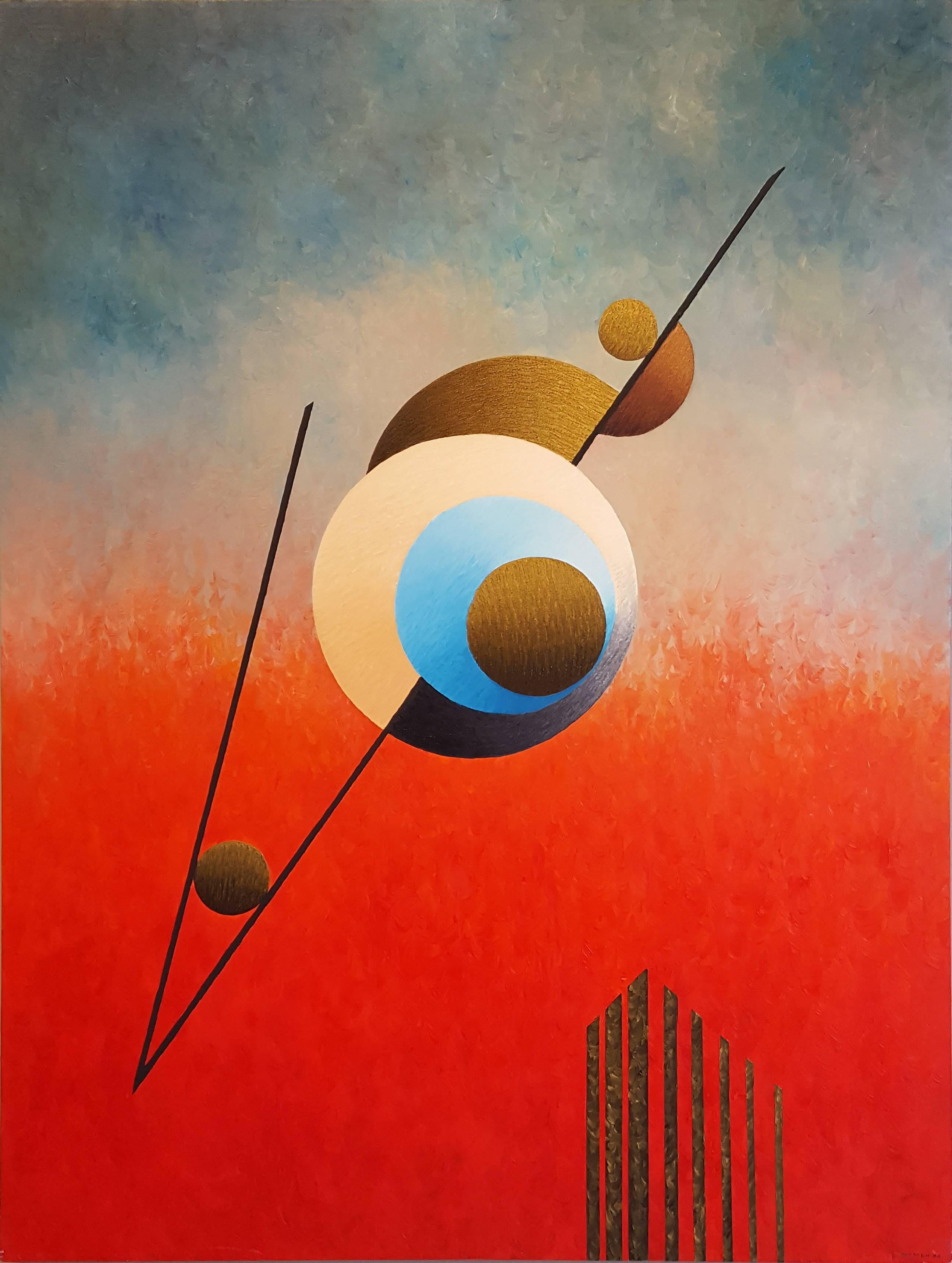 Karl Momen Abstract Painting - Cosmic Superlative