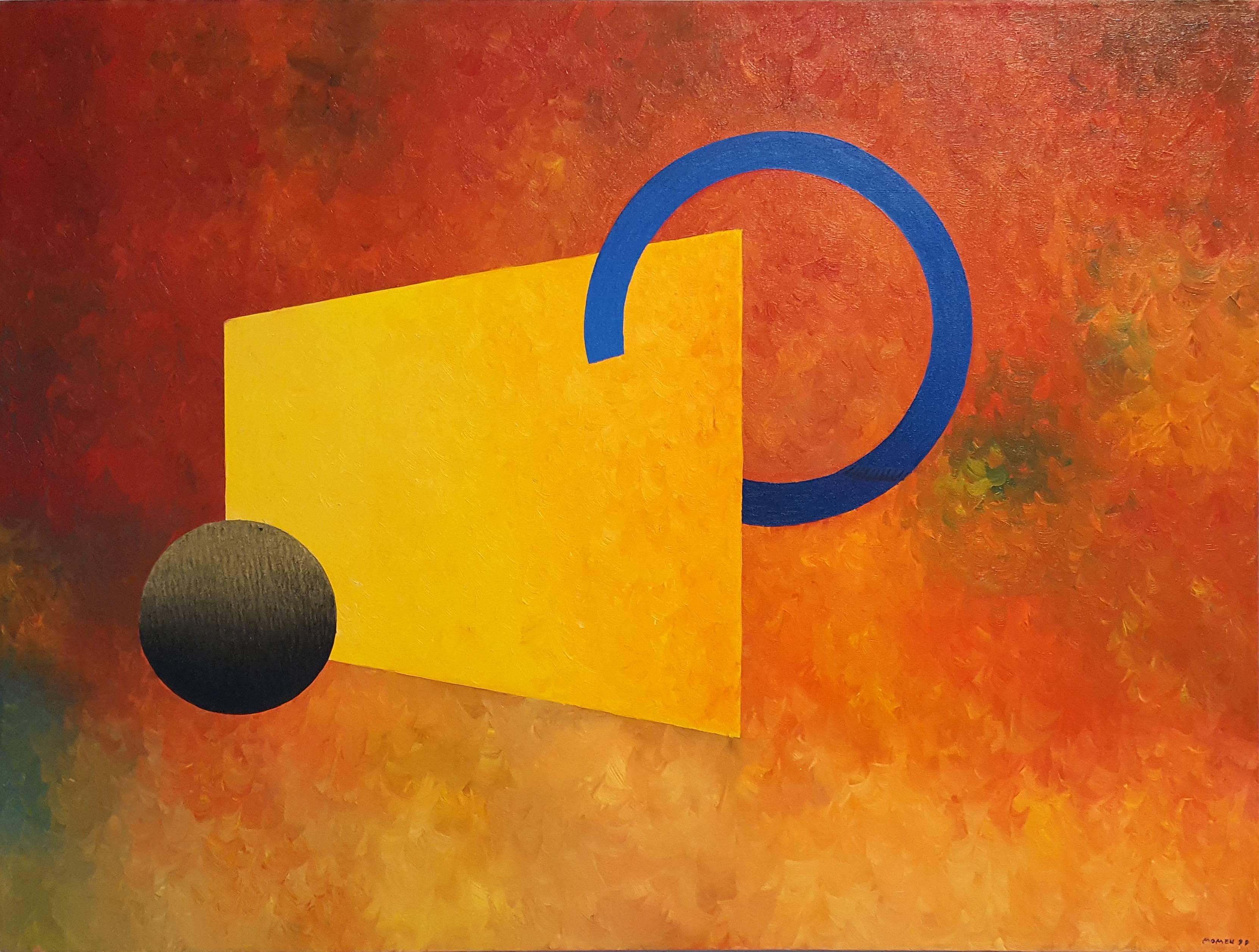 Karl Momen Abstract Painting - Golden Globe