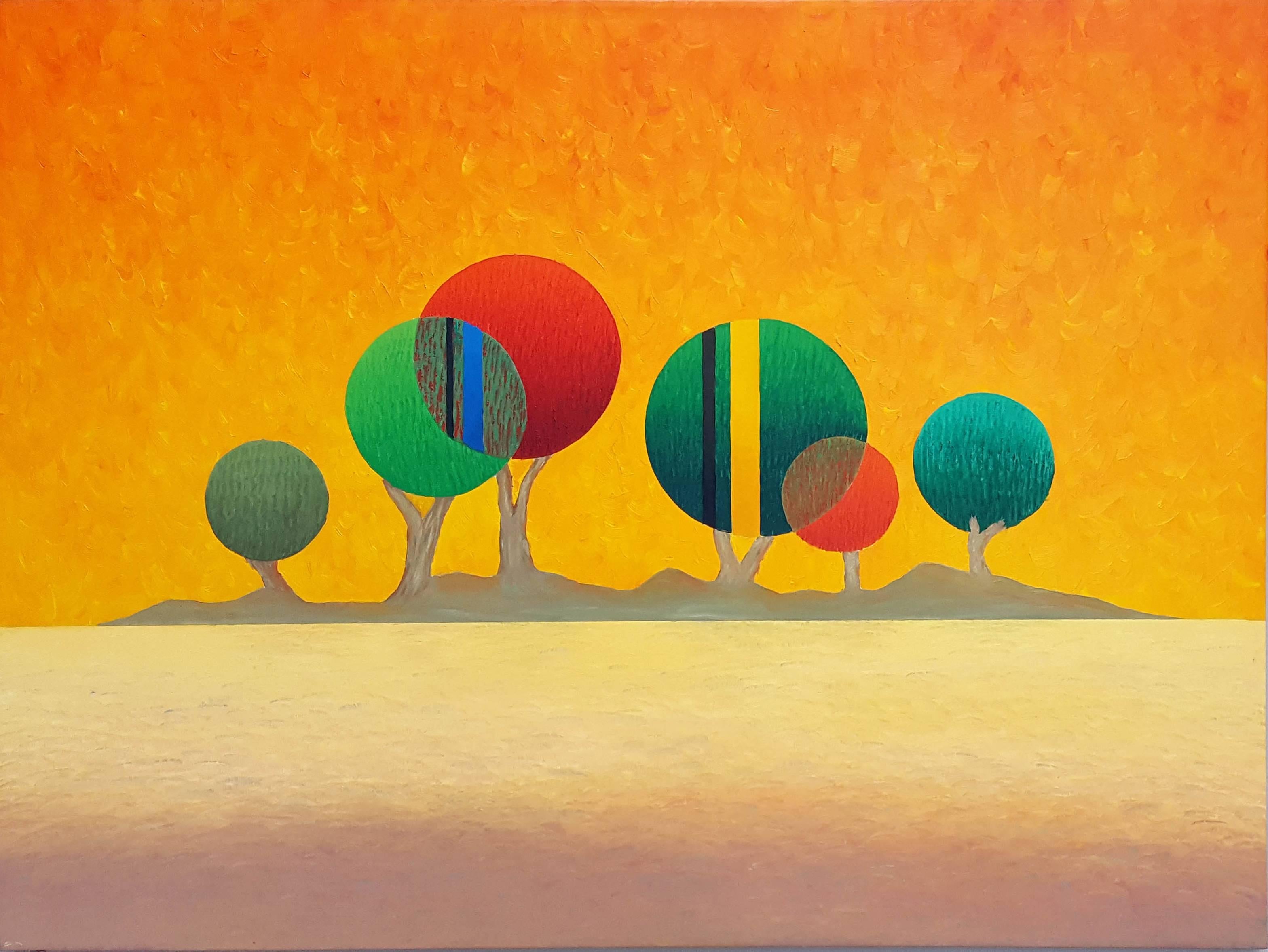Karl Momen Abstract Painting - Dream Island- Summer