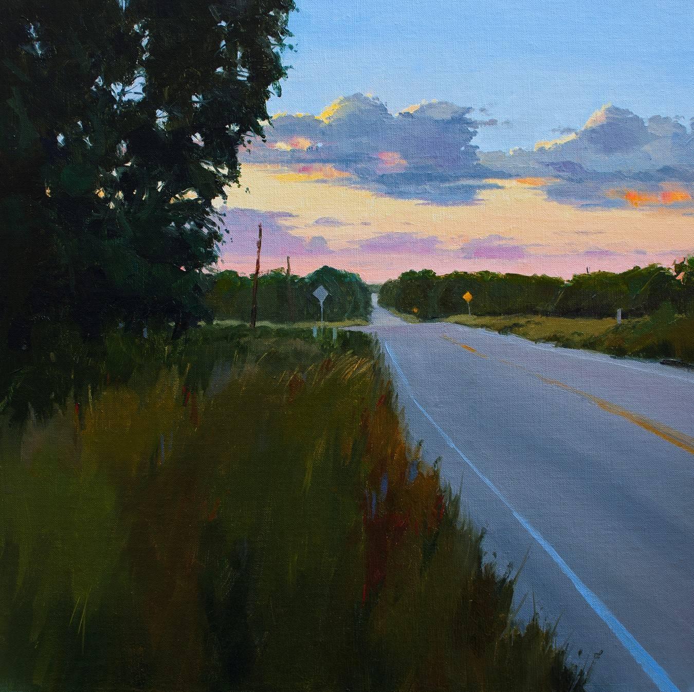 Greg LaRock Landscape Painting - Sunset Strip