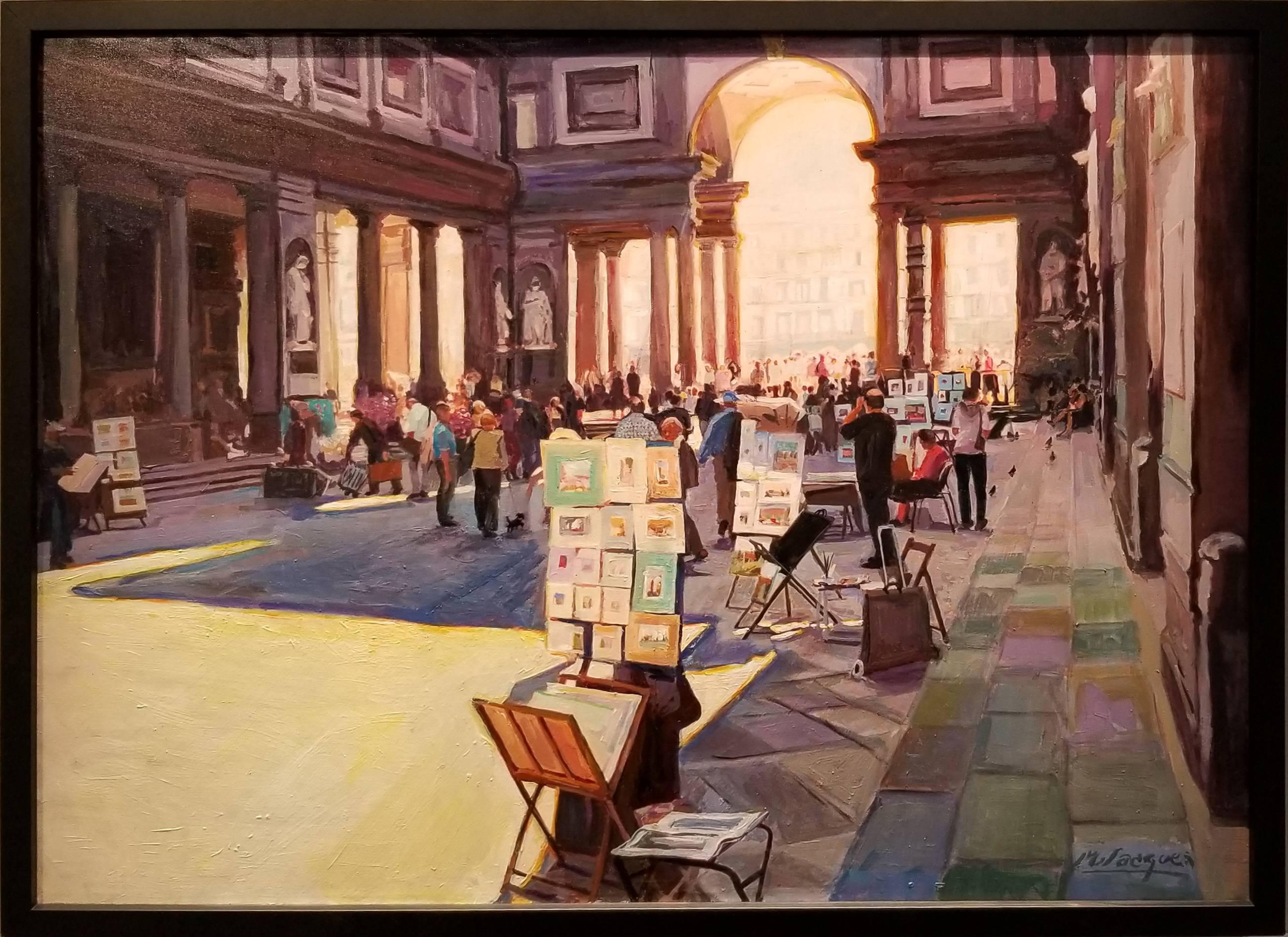 Michael L. Jacques Landscape Painting - The Light of Florence