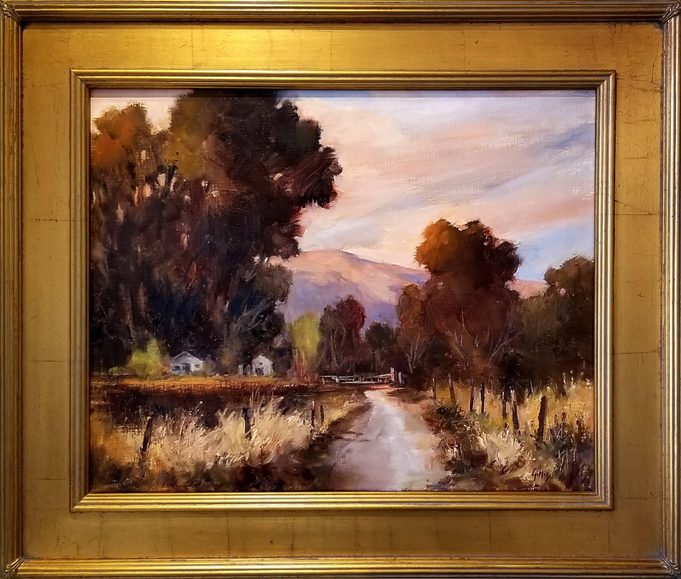 Kathy Gillis Landscape Painting - November Sundown