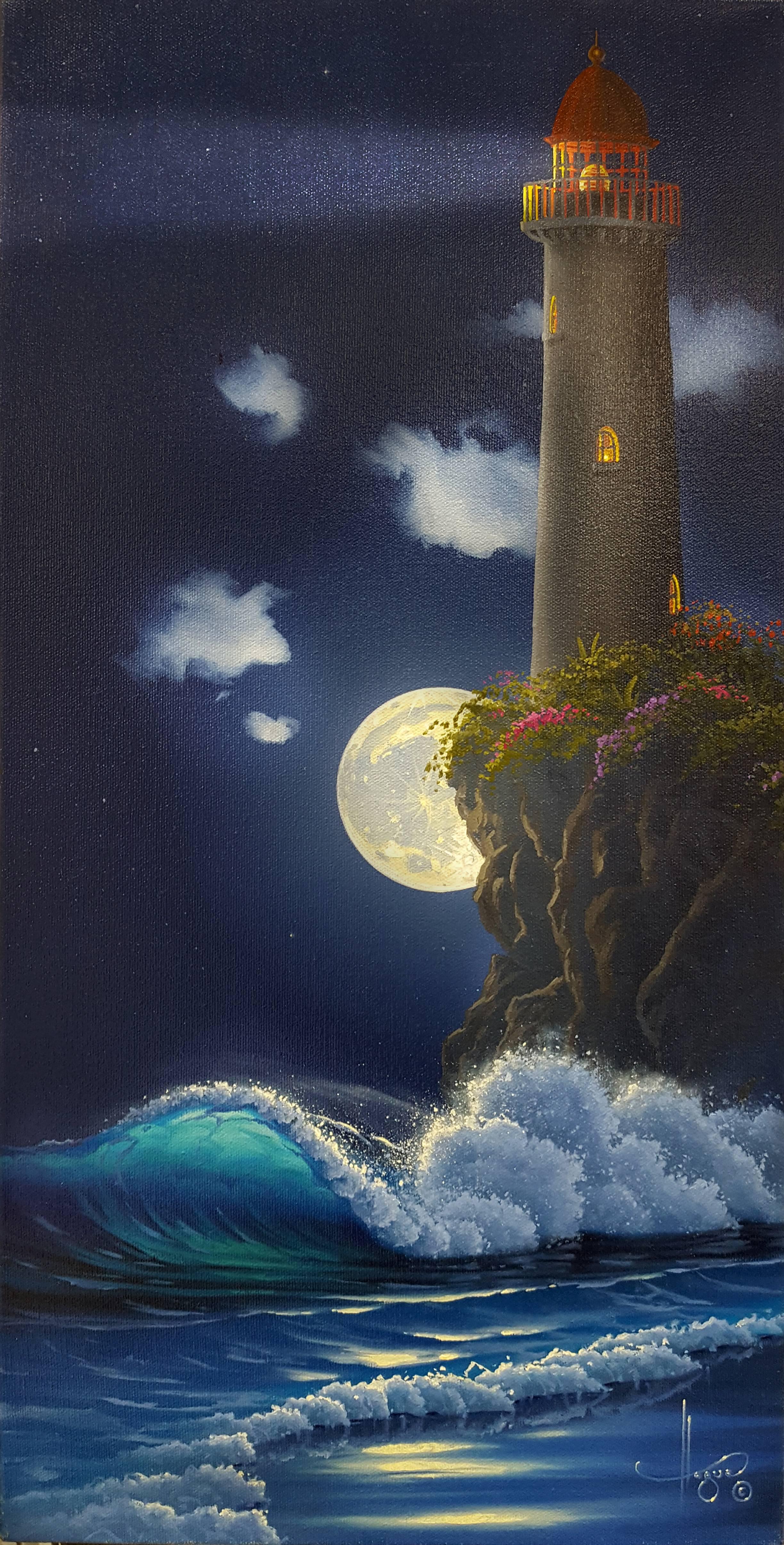 Al Hogue Landscape Painting - Tower of Hope