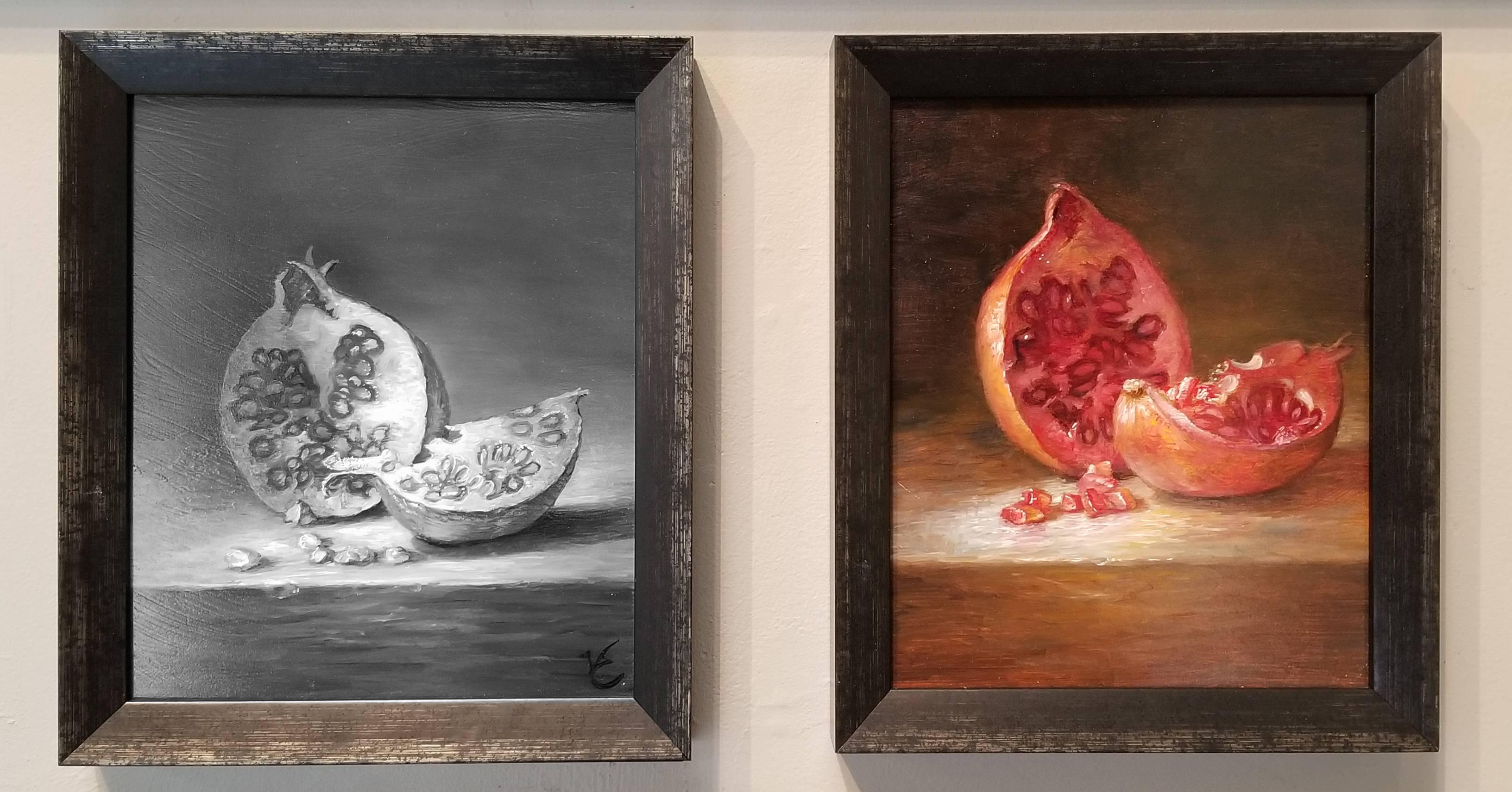 Paul van Ernich Still-Life Painting - Pomegranates Set of 2