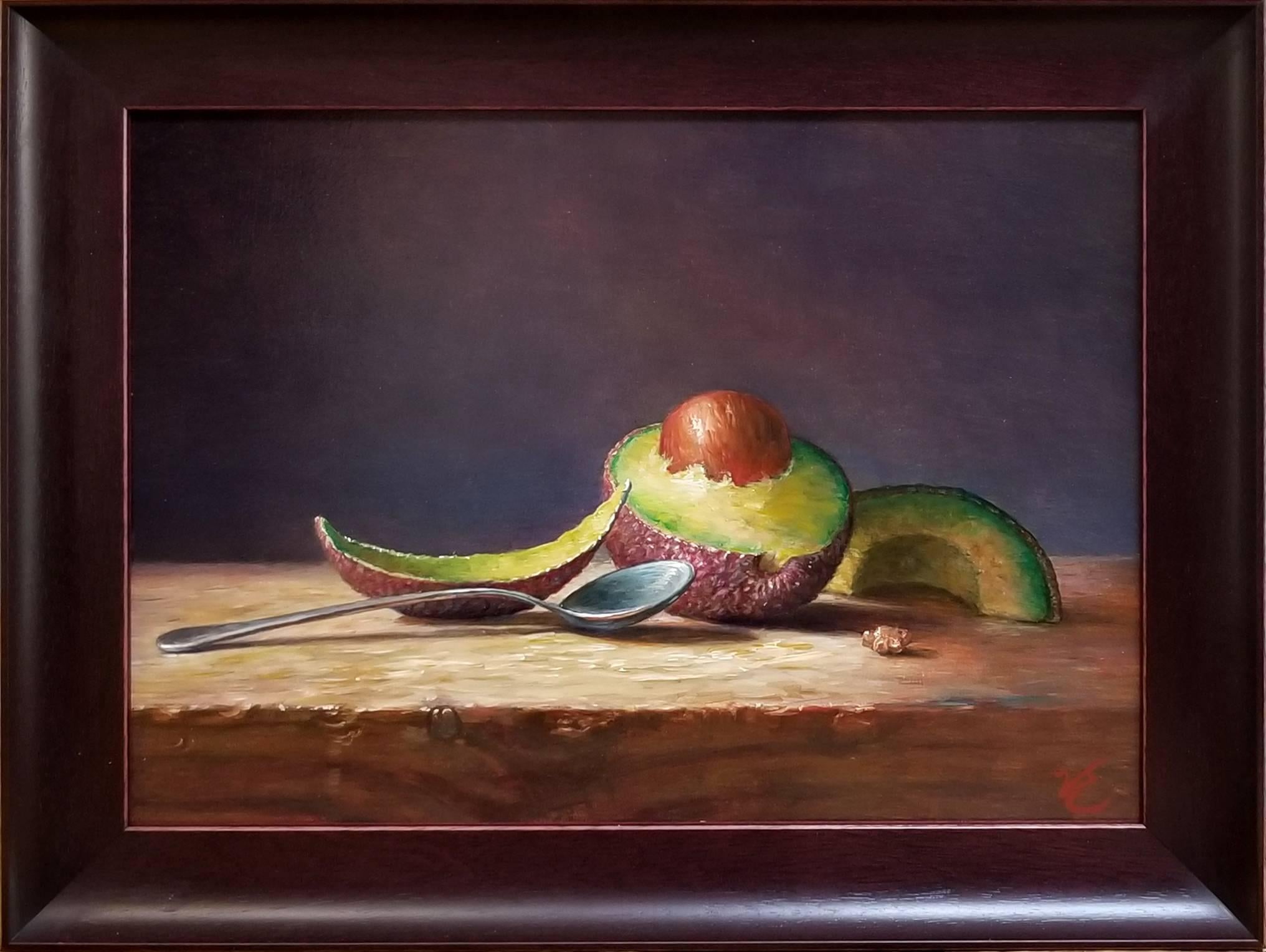 Paul van Ernich Still-Life Painting - Avocado Still-Life