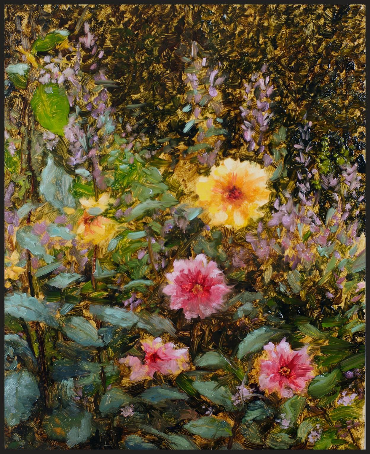 Beñat Iglesias Lopez Landscape Painting - New York Garden #2