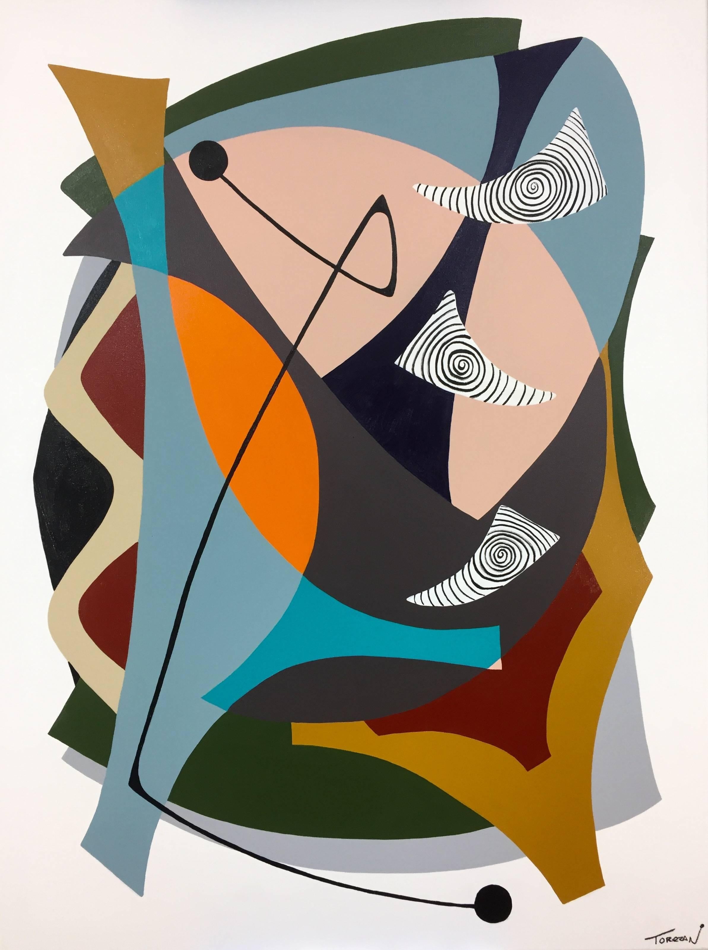 Amauri Torezan
Antenna II, 2017
Acrylic paint on canvas 
48" x 48"
  
  Amauri Torezan is a contemporary artist living in South Florida in the United States. Inspired by modernist abstractions and the modern lifestyle in the Mid-20th century, the