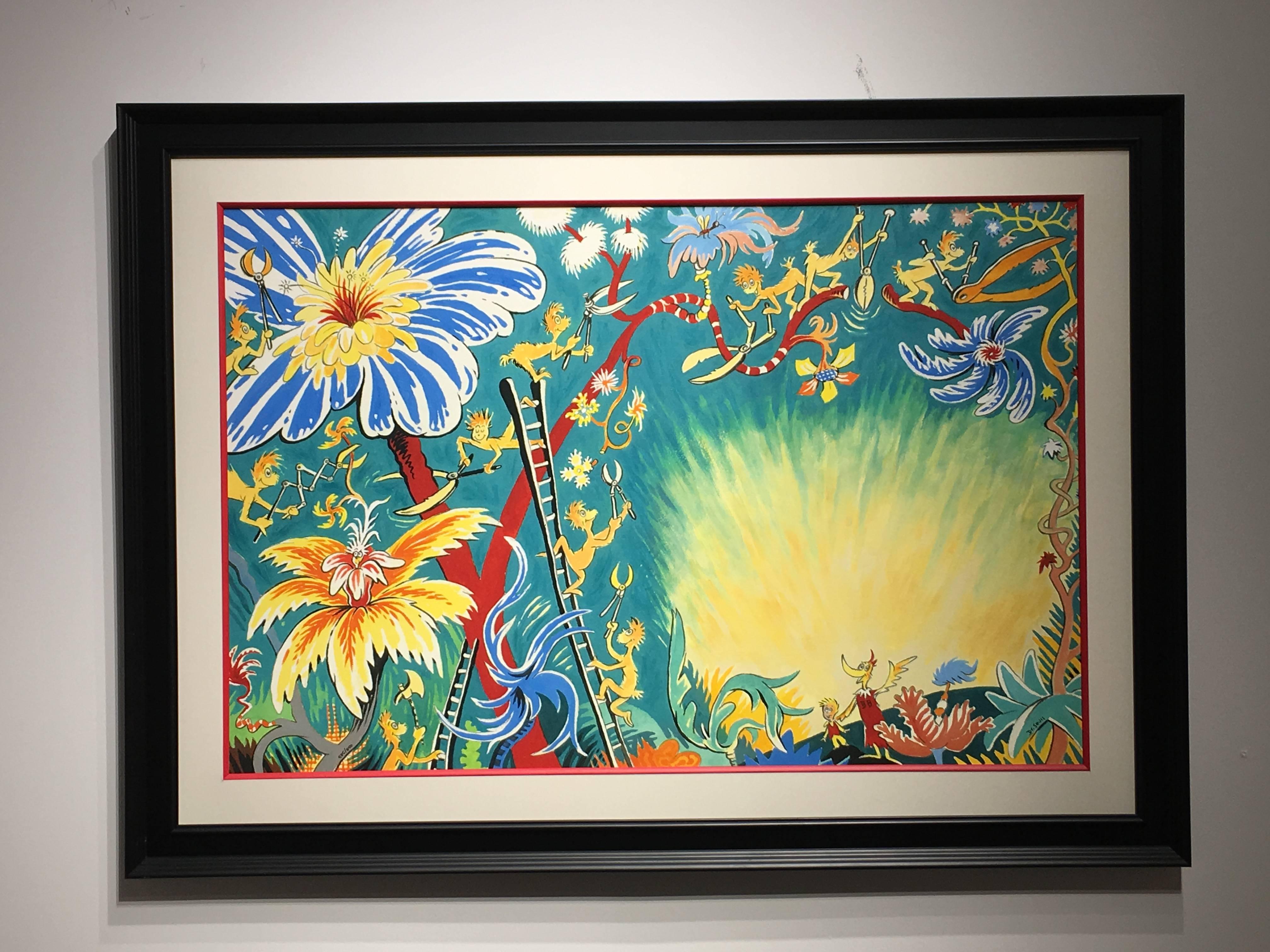Dr. Seuss, A Plethora of Flowers  - Art by Dr. Seuss (Theodore Geisel)