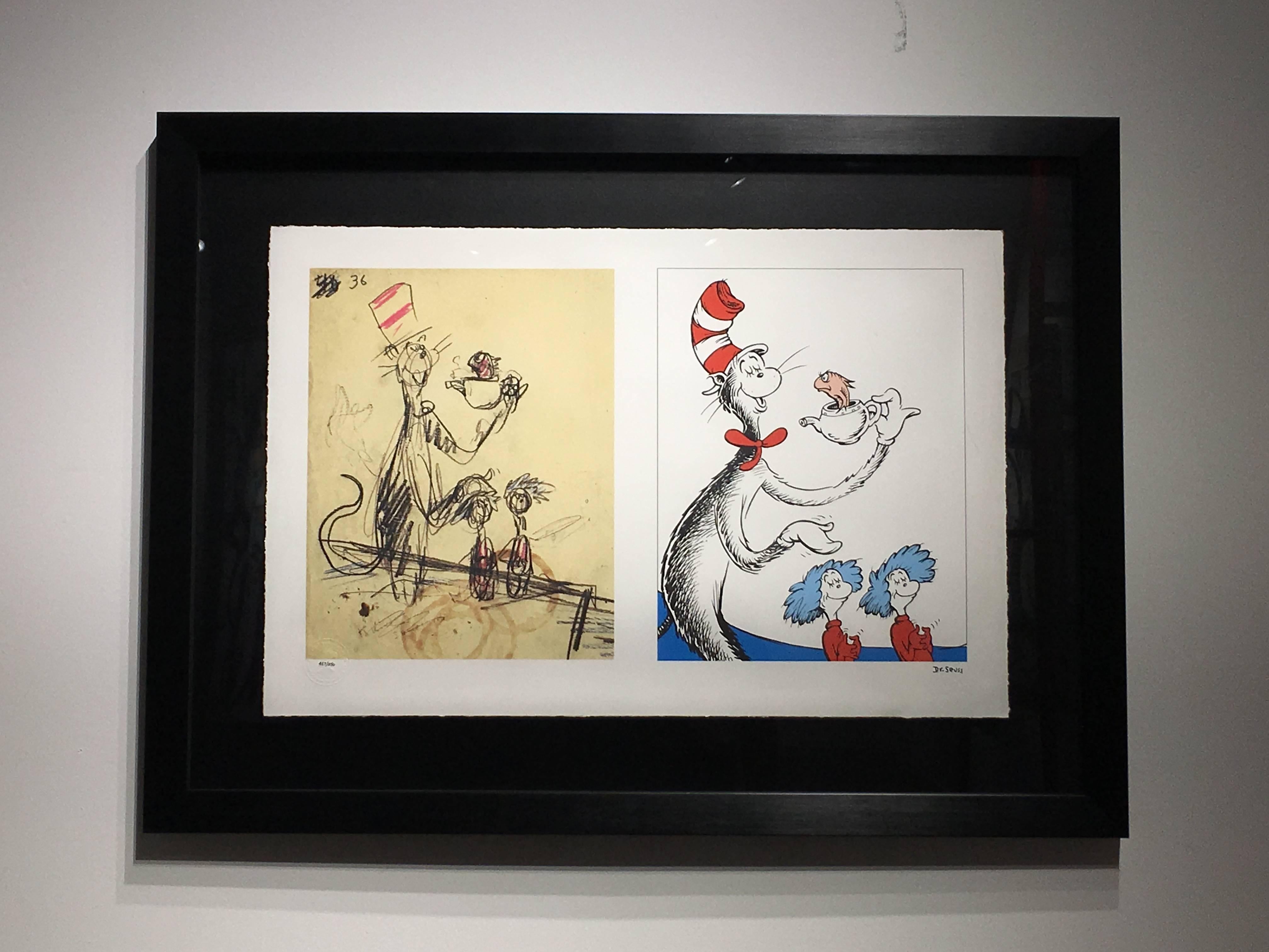 Cat in the Hat - These Things are Good Things Diptych - Art by Dr. Seuss (Theodore Geisel)