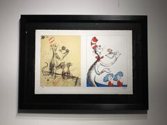 Vintage Cat in the Hat - These Things are Good Things Diptych