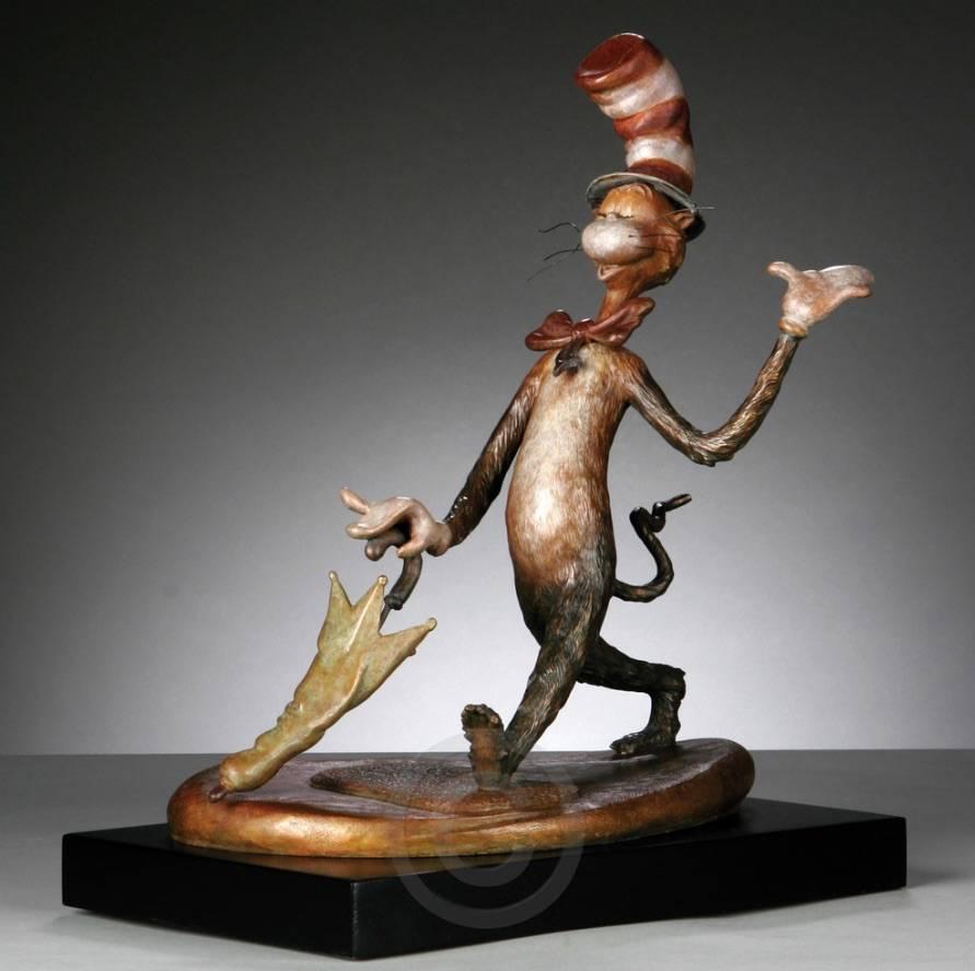 (after) Dr. Seuss (Theodore Geisel) Figurative Sculpture - Dr. Seuss, The Cat in the Hat - Maquette