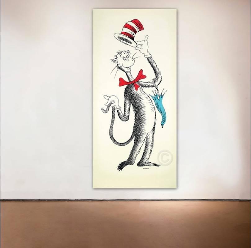 cat in the hat painting