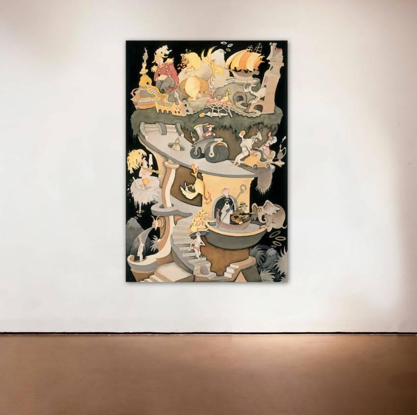 Dr. Seuss, Tower of Babel - Print by (after) Dr. Seuss (Theodore Geisel)