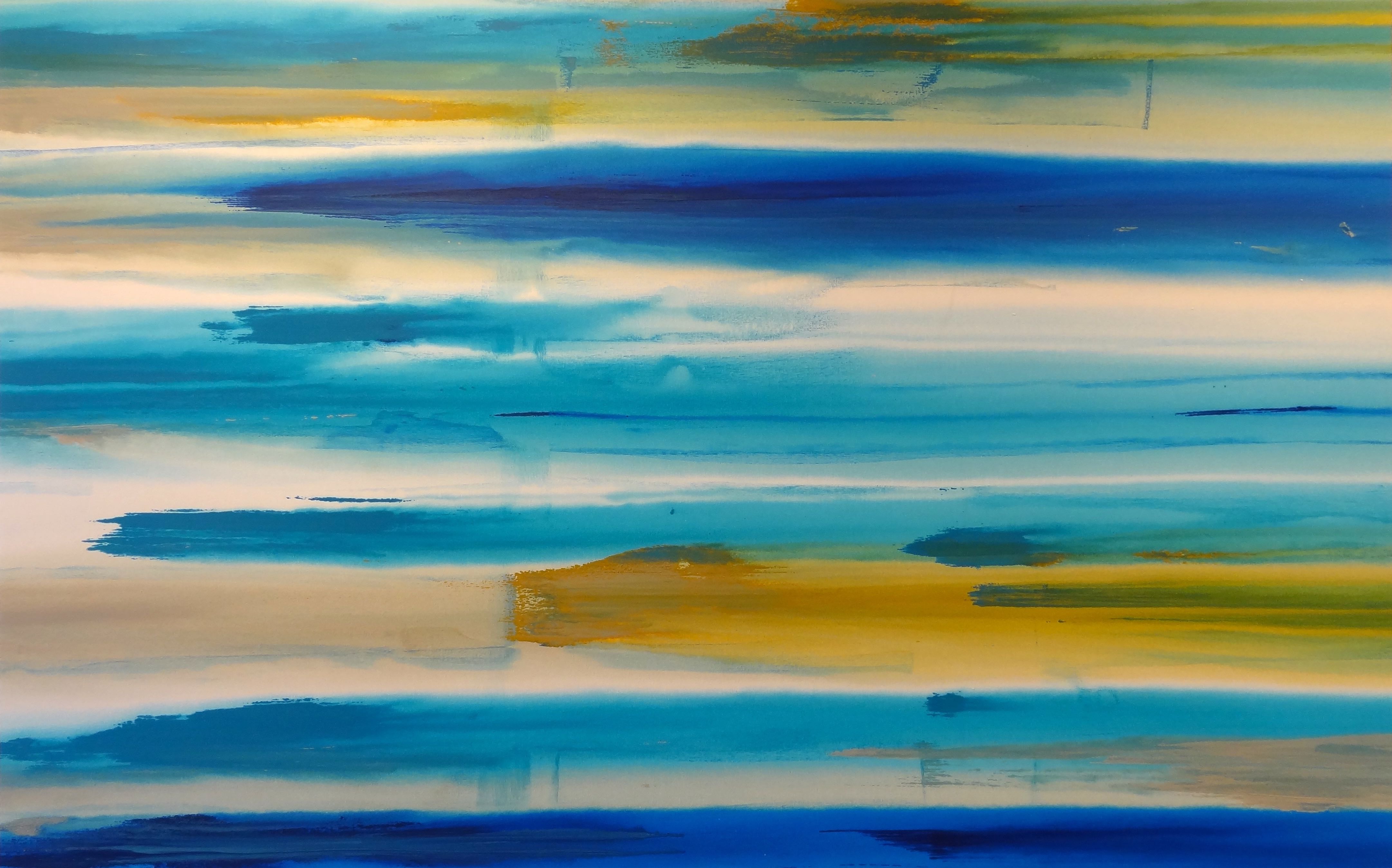 Milo Lockett characters original contemporary naif acrylic canvas