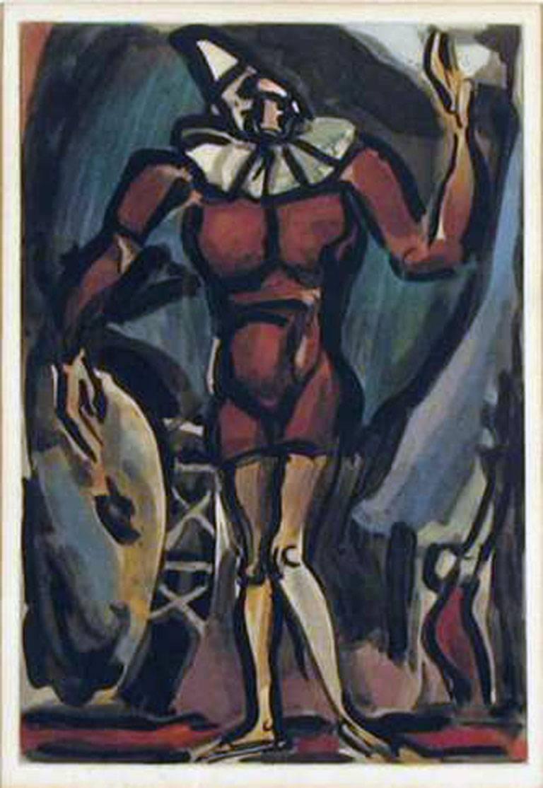 Georges Rouault Figurative Painting - Clown au Timbale