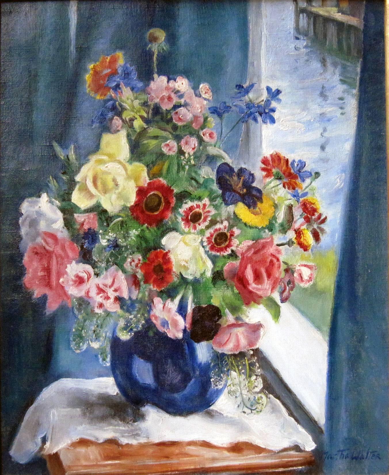 Martha Walter Still-Life Painting - View from studio, Gloucester