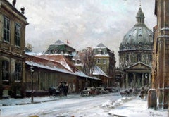 Antique Warsaw in Winter