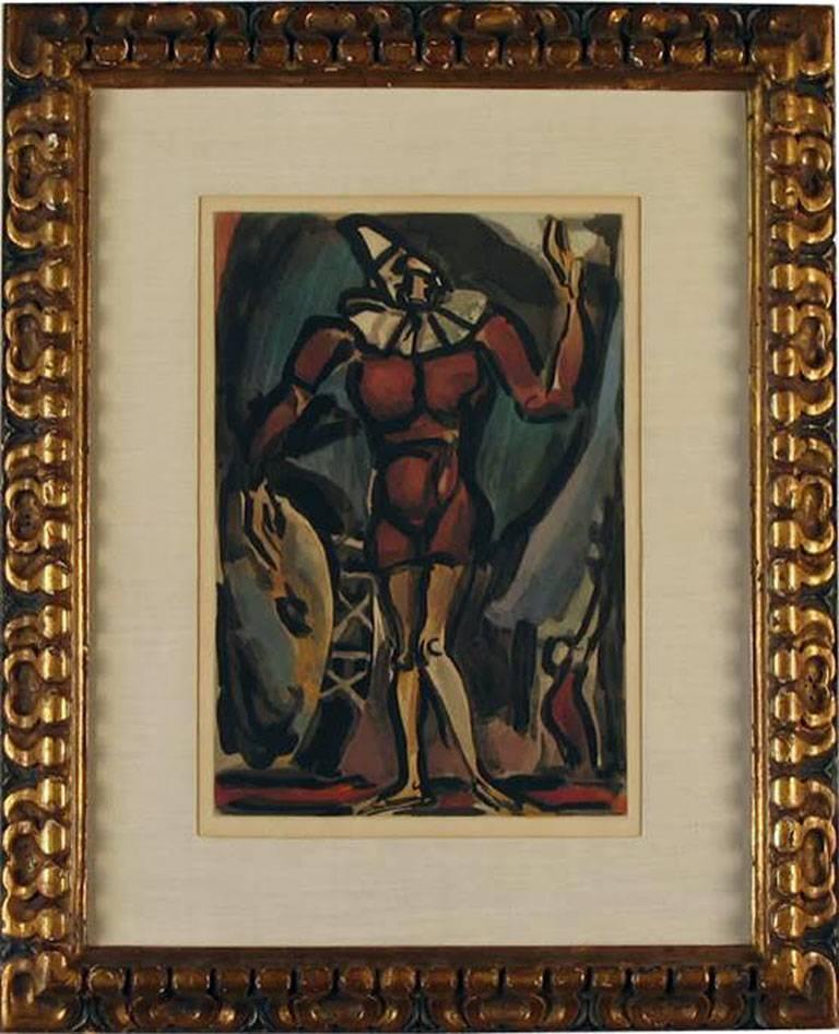Clown au Timbale - Painting by Georges Rouault
