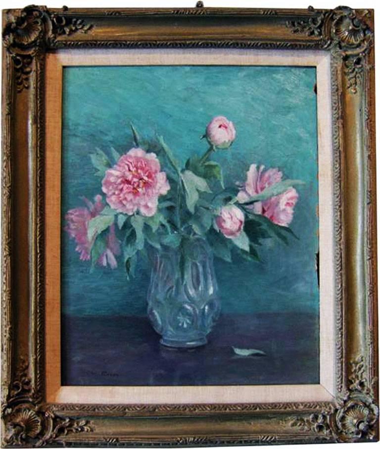 Pink Peonies - Painting by Ethel Paxson