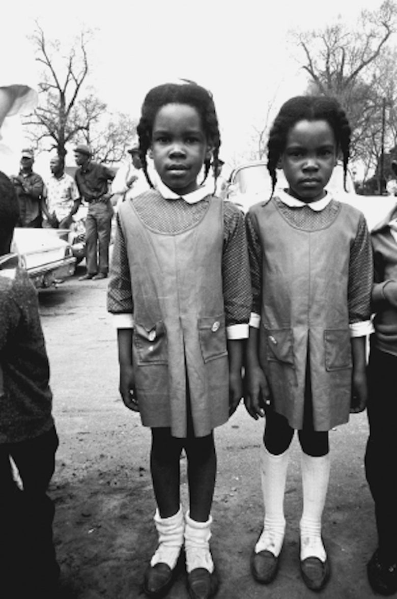 Twins Watching the Selma March - Photograph by Steve Schapiro