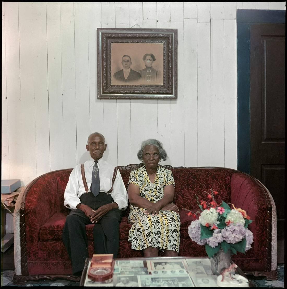 Gordon Parks Color Photograph - Mr. and Mrs. Albert Thornton, Mobile, Alabama