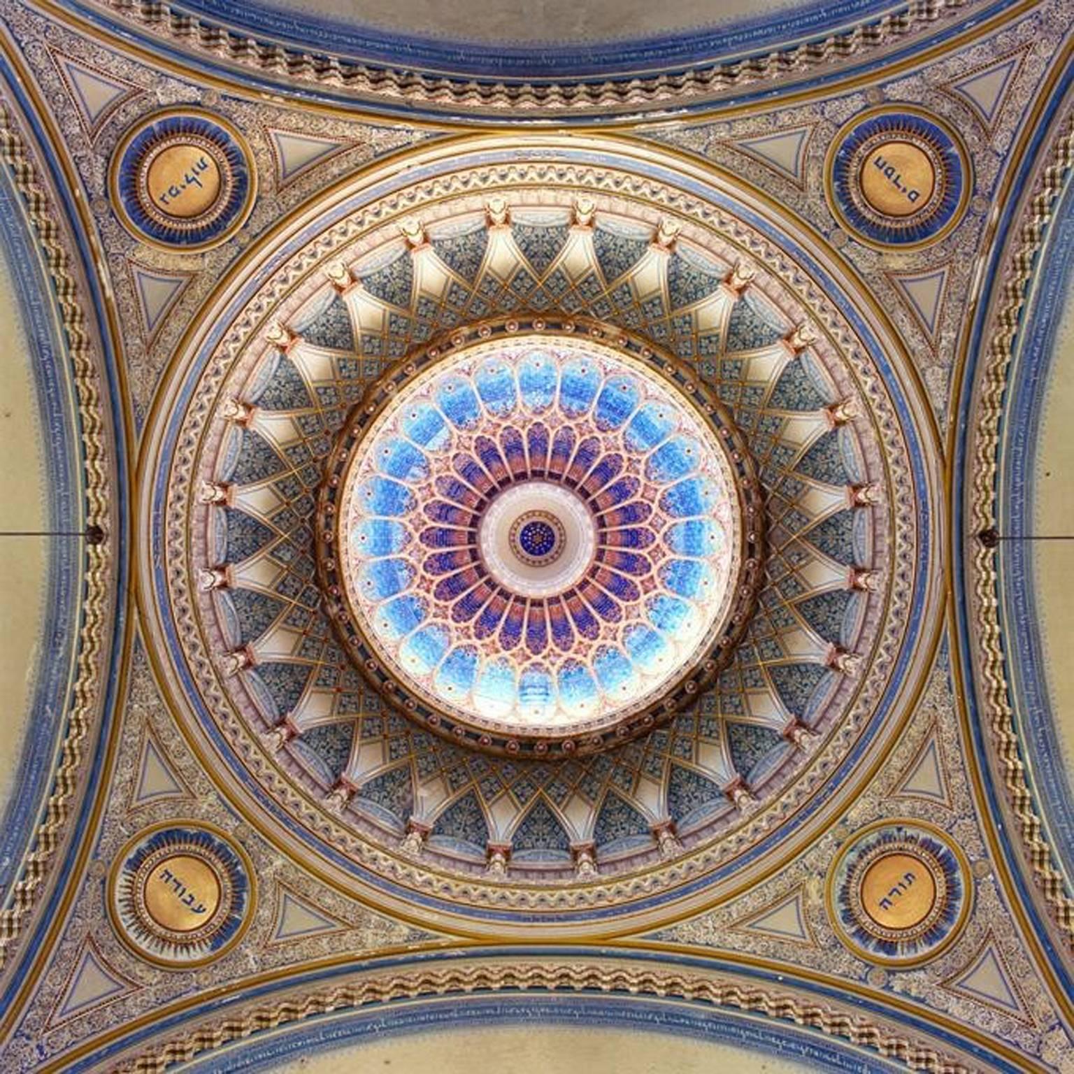 David Stephenson Color Photograph - Dome #30705 New Synagogue (1900-3) Szeged, Hungary