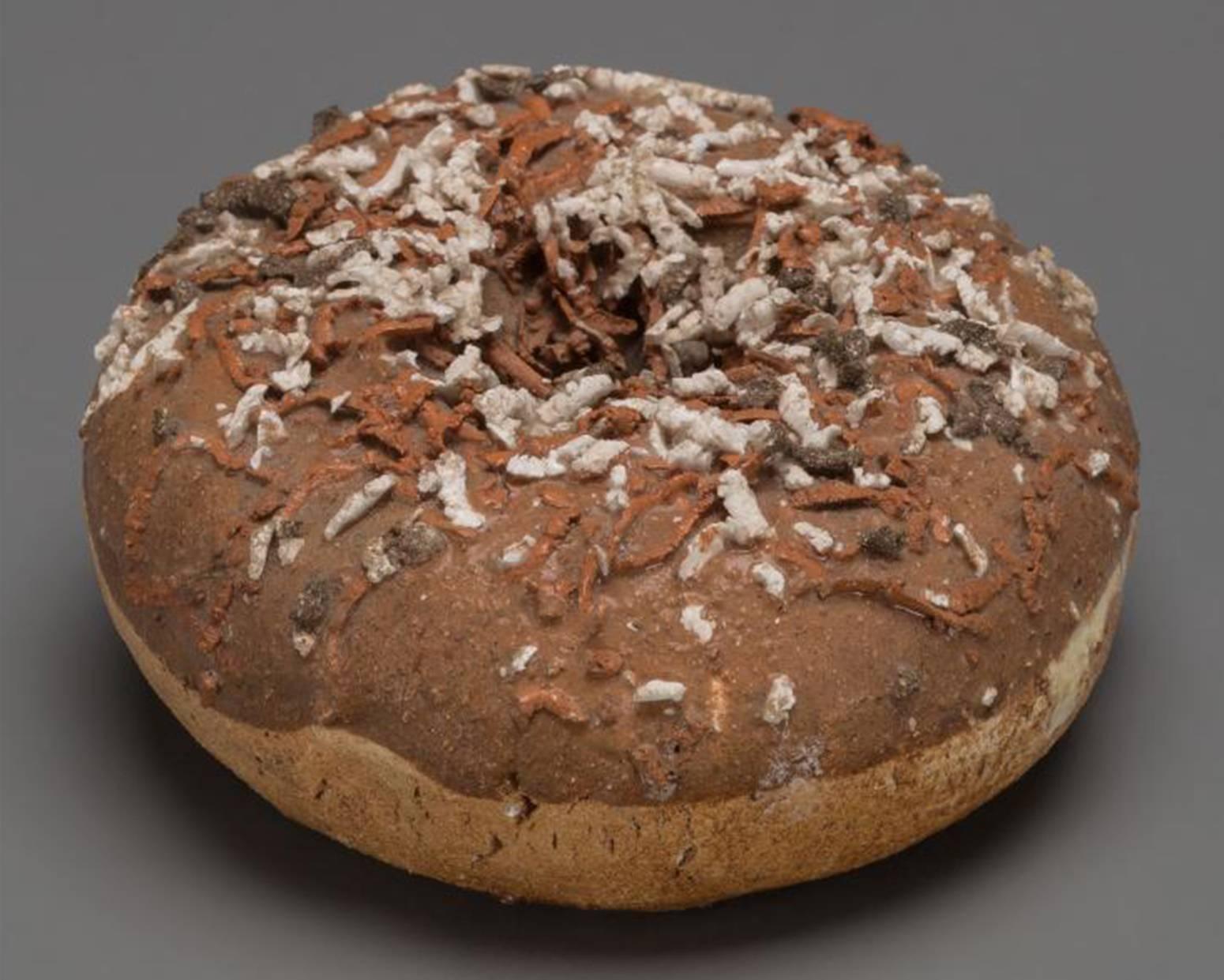 Chocolate Donut - Sculpture by David Gilhooly