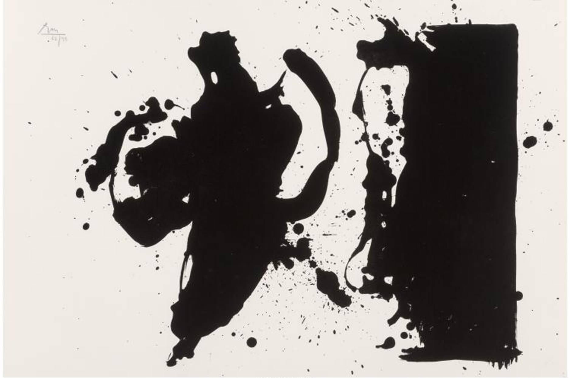 Robert Motherwell Abstract Print - Elegy (Study)