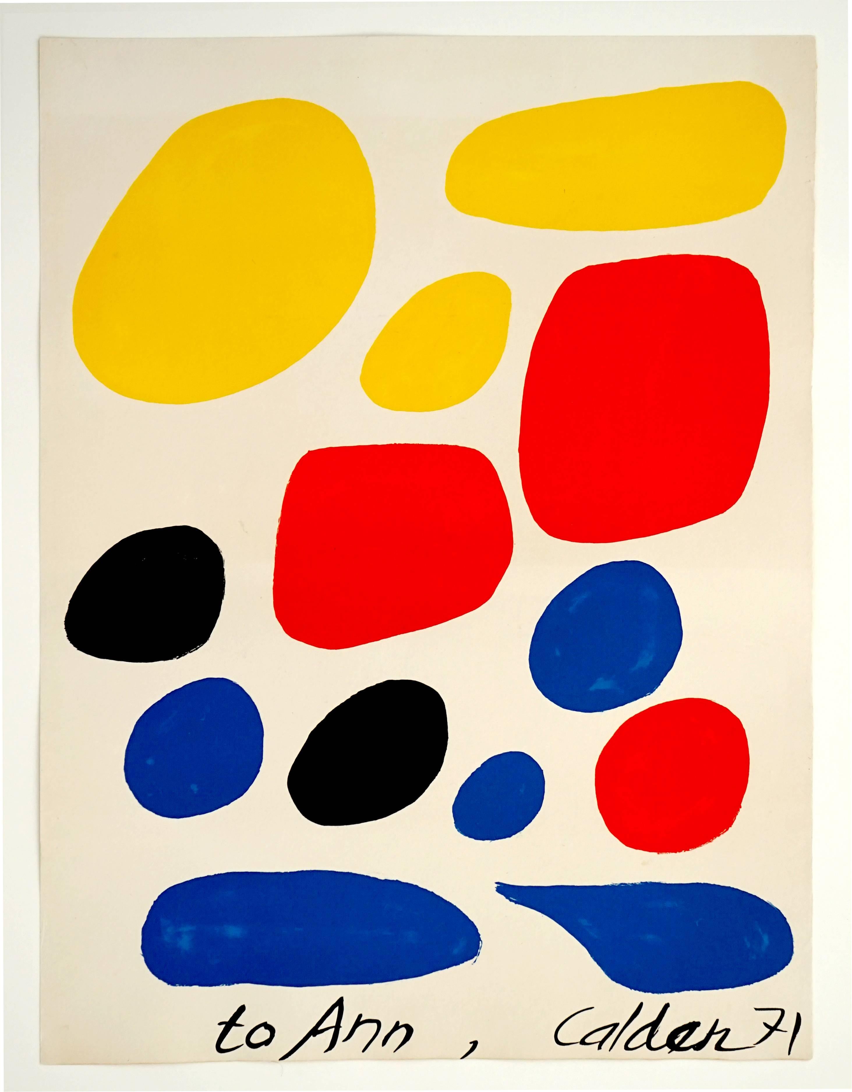 Untitled, Paris, 1971 (from the Deluxe Edition of Flight Portfolio, 1971) - Print by Alexander Calder