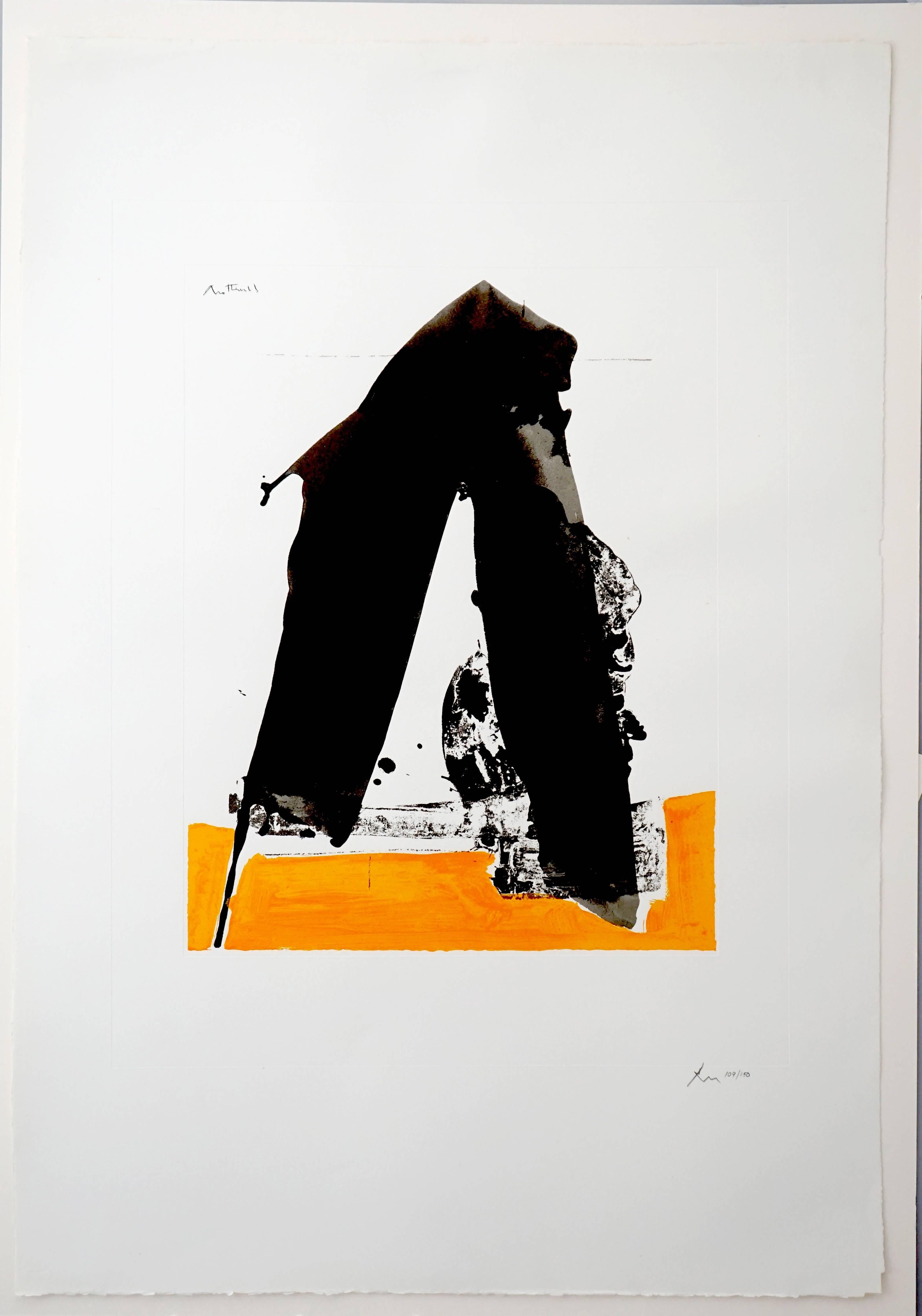 The Basque Suite: Untitled (ref. 79) - Print by Robert Motherwell