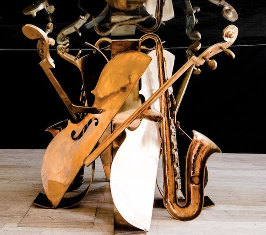 Fernandez Arman Still-Life Sculpture - Jazz Table