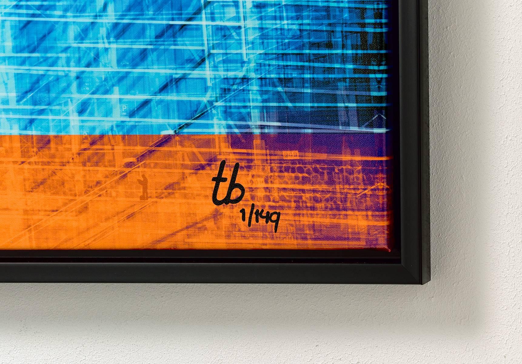 Conduit III - Framed Fine Art Limited Edition of 149 - Orange Color Photograph by Thomas Bijen